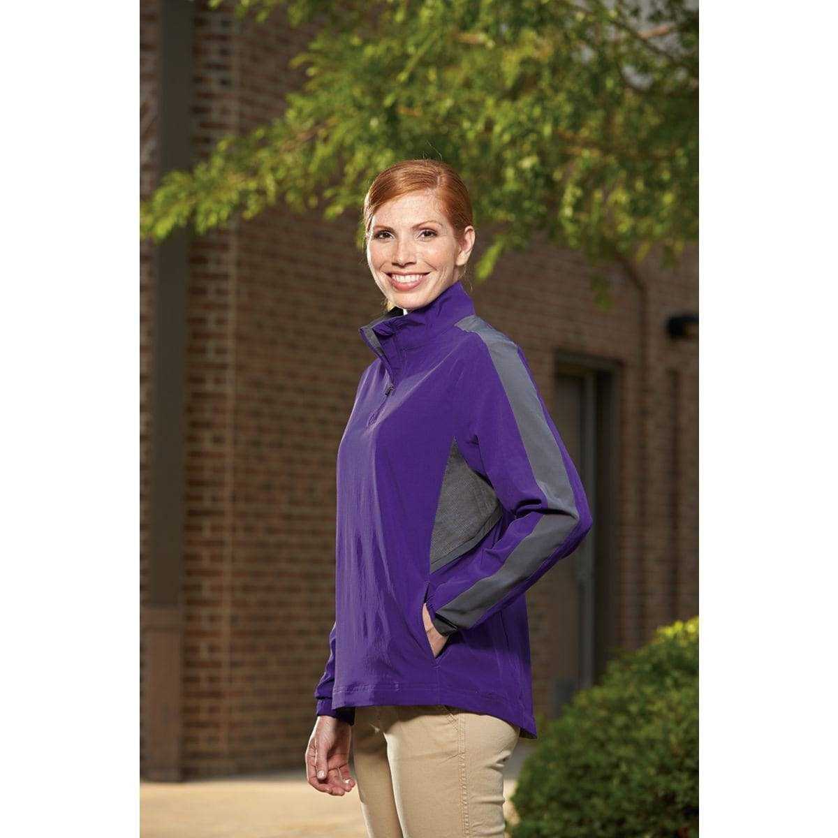 Augusta 3790 Ladies Quantum Pullover - Purple Graphite - HIT a Double