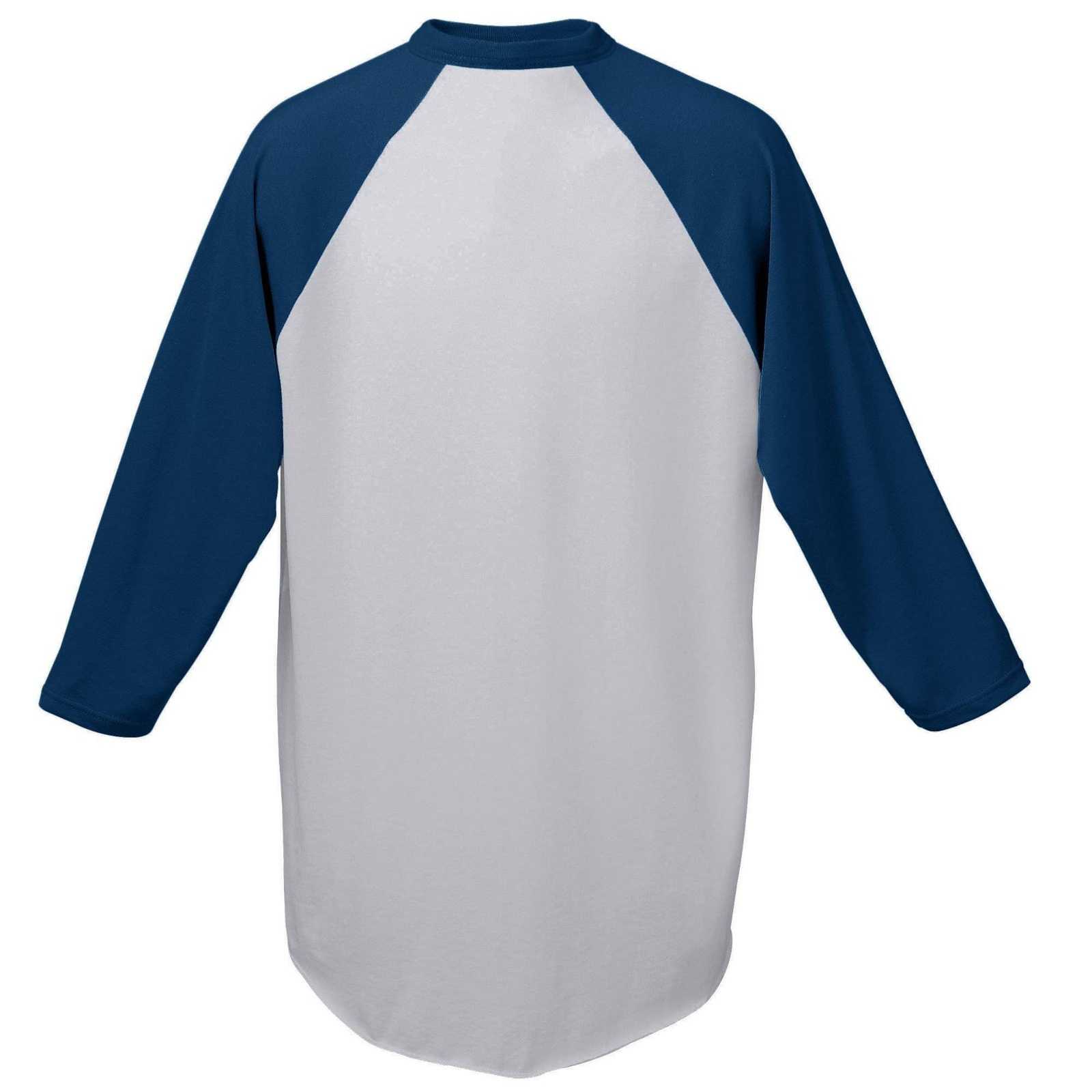Augusta 420 Baseball Jersey - Athletic Heather Navy - HIT a Double