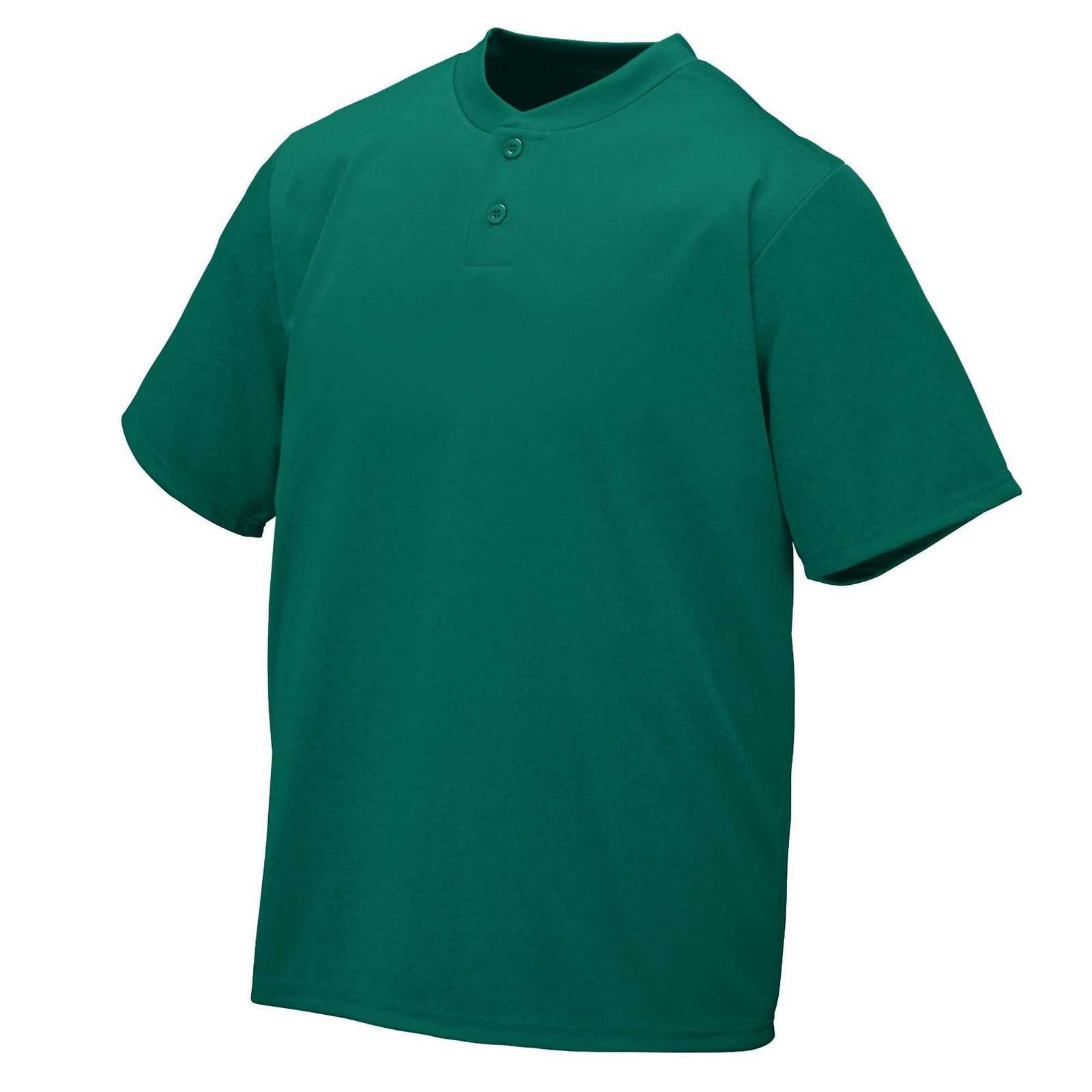 Augusta 426 Wicking Two-Button Jersey - Dark Green - HIT a Double