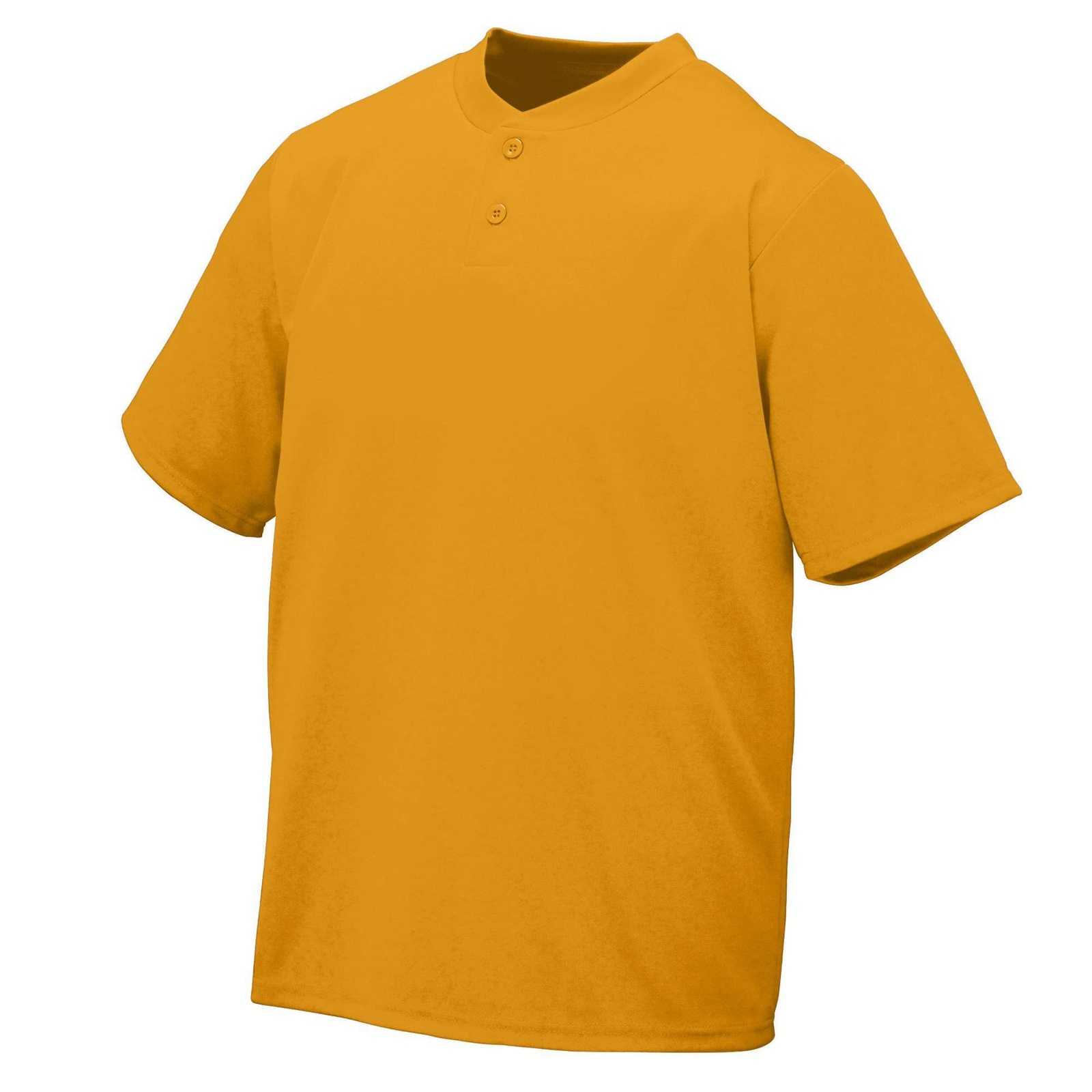 Augusta 426 Wicking Two-Button Jersey - Gold - HIT a Double
