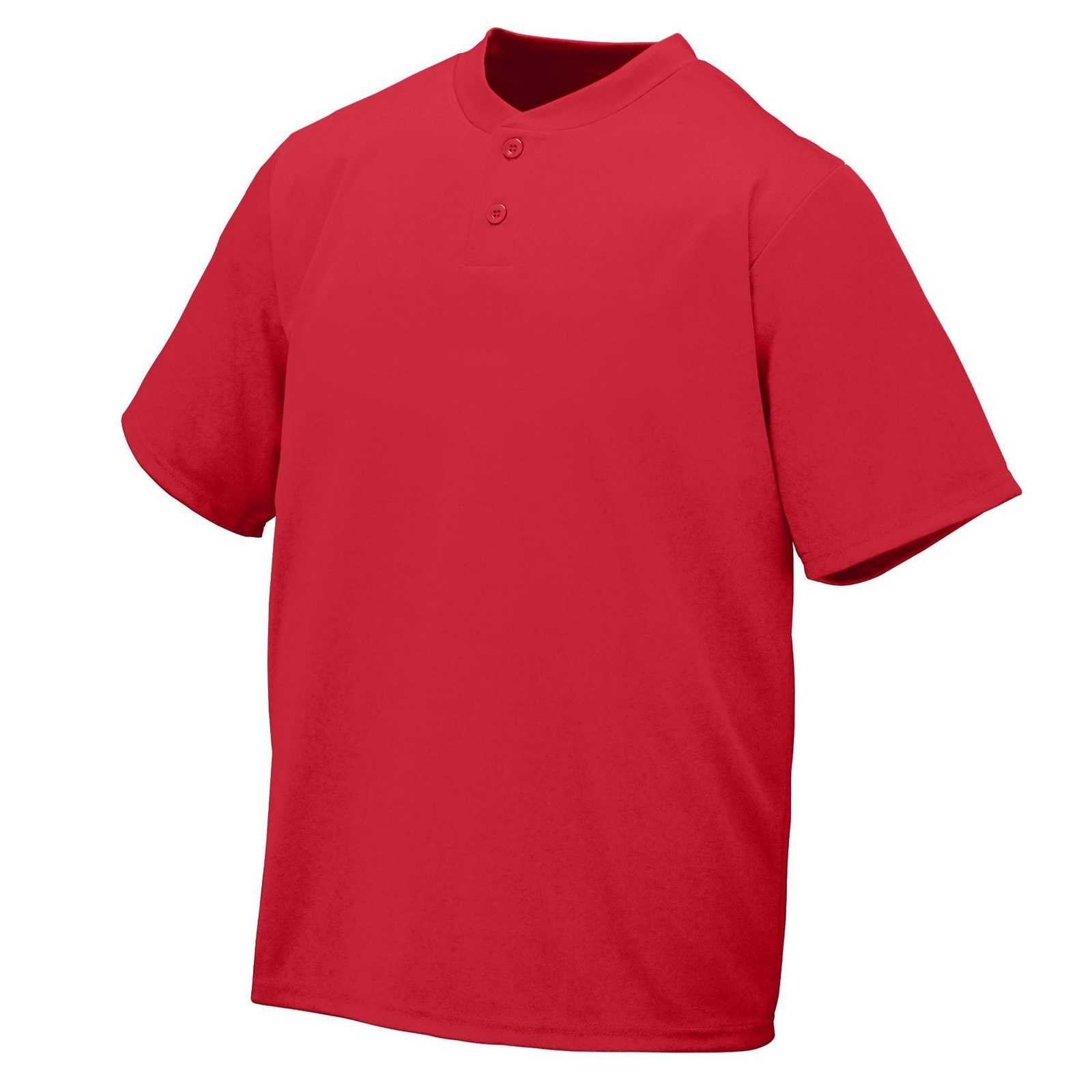 Augusta 426 Wicking Two-Button Jersey - Red - HIT a Double