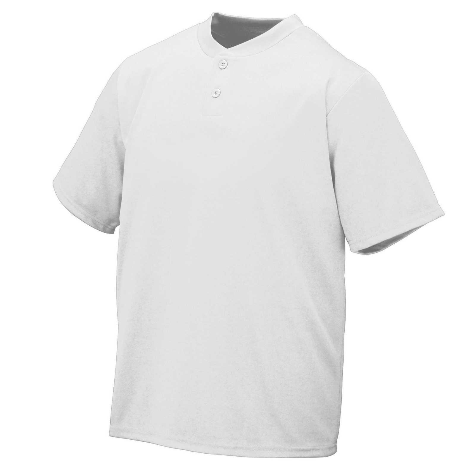 Augusta 426 Wicking Two-Button Jersey - White - HIT a Double