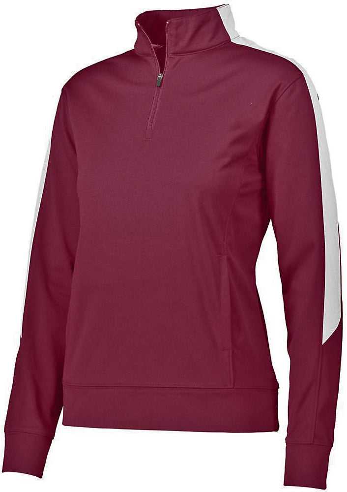 Augusta 4388 Ladies Medalist 2.0 Pullover - Maroon White - HIT a Double