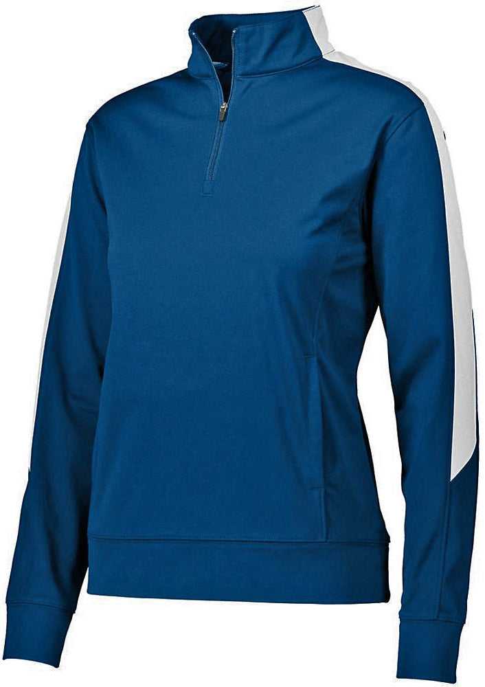 Augusta 4388 Ladies Medalist 2.0 Pullover - Navy White - HIT a Double