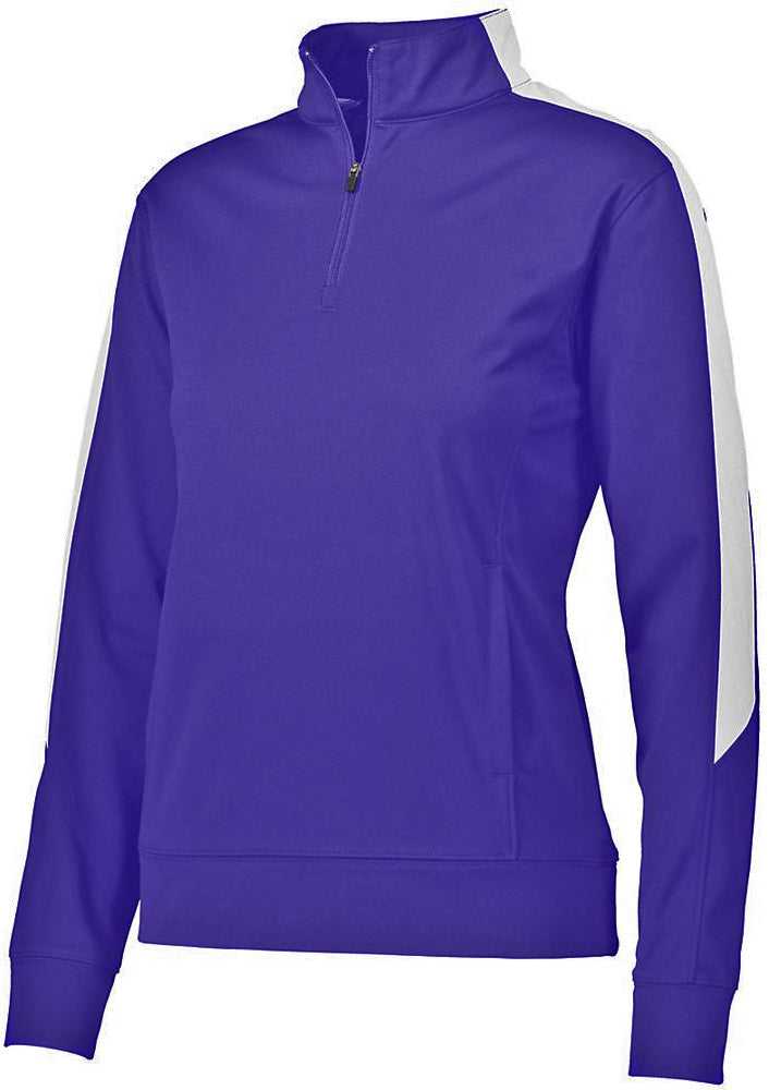 Augusta 4388 Ladies Medalist 2.0 Pullover - Purple White - HIT a Double