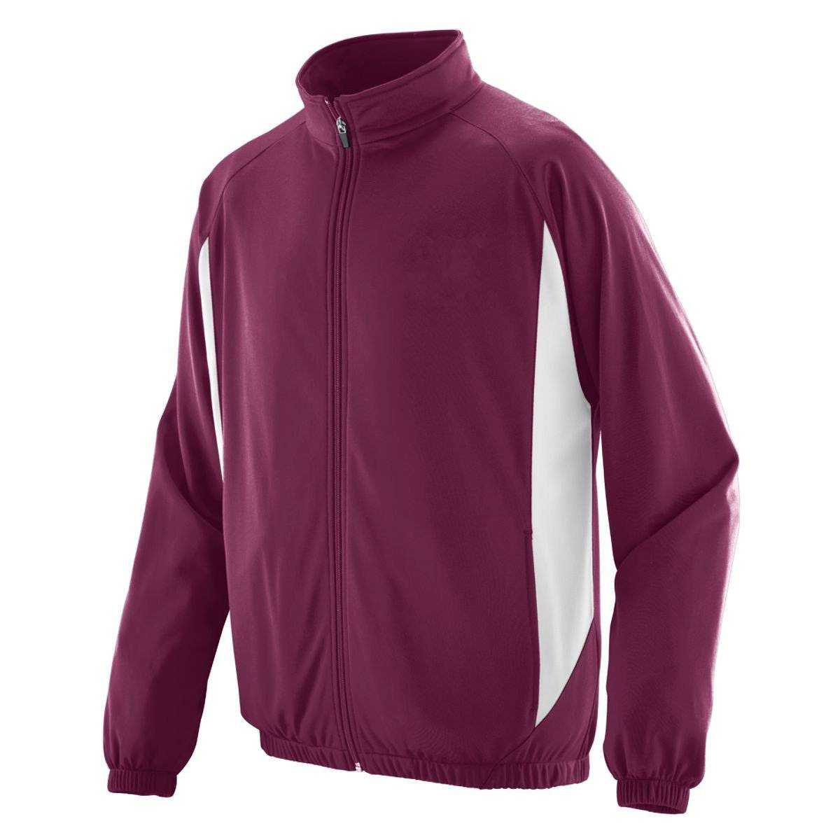Augusta 4390 Medalist Jacket - Maroon White - HIT a Double