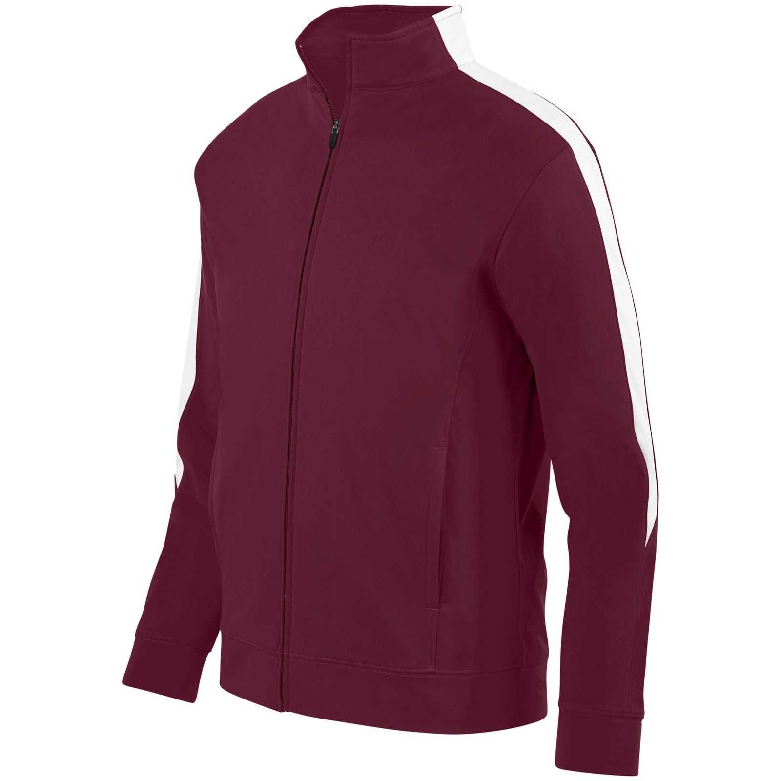 Augusta 4395 Medalist Jacket 2.0 - Maroon White - HIT a Double