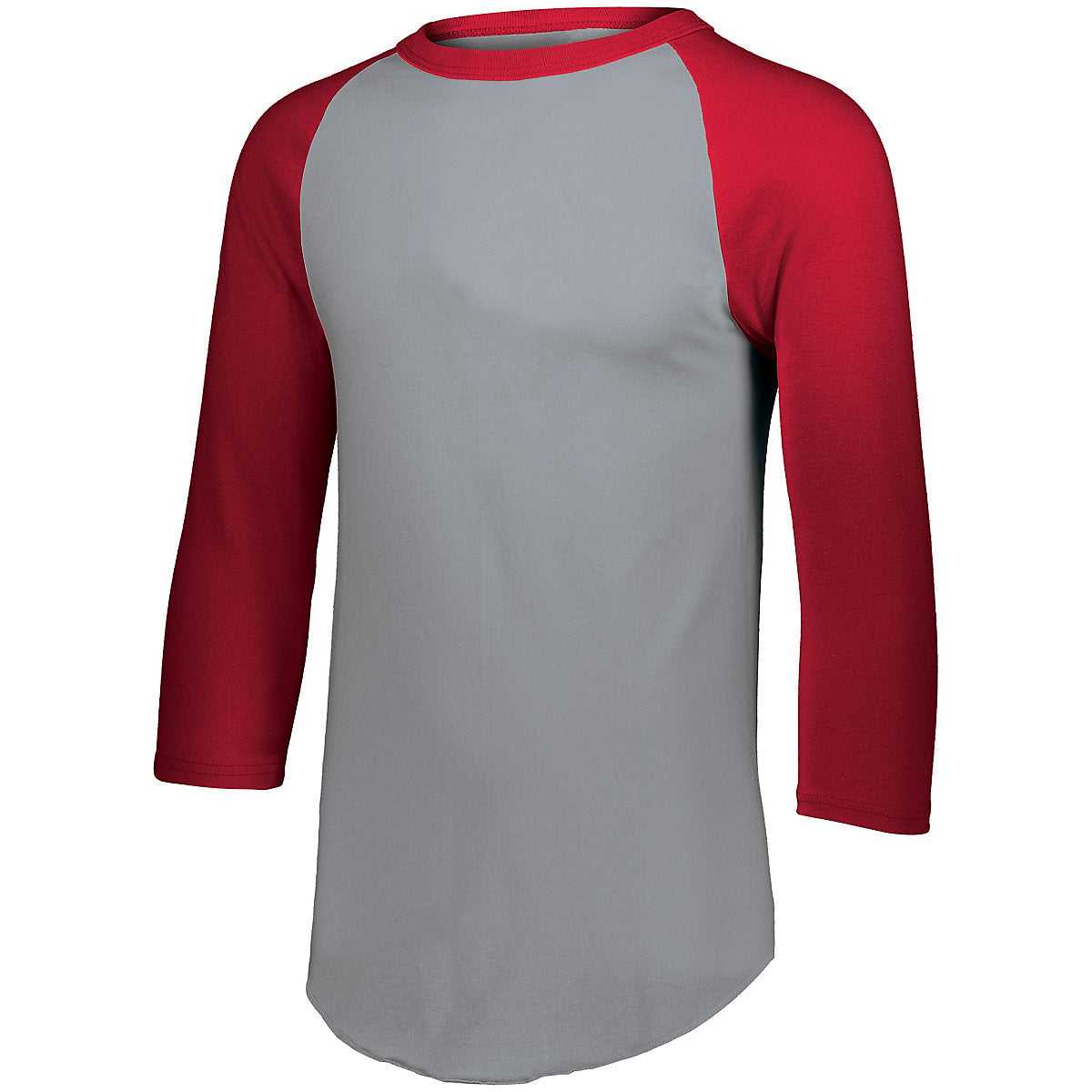 Augusta 4420 Baseball Jersey 2.0 - Athletic Heather Red - HIT a Double