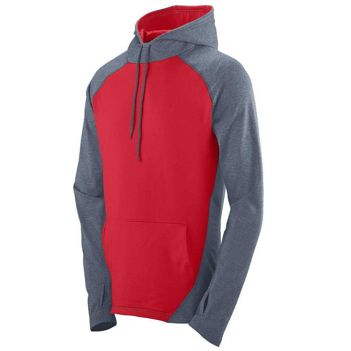 Augusta 4762 Zeal Hoody - Graphite Heather Red - HIT a Double - 1