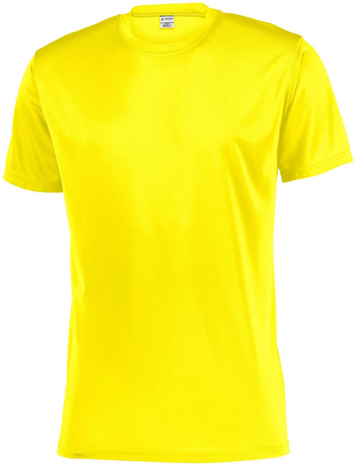 Augusta 4790 Attain Wicking Set-In Sleeve Tee - Electric Yellow - HIT a Double