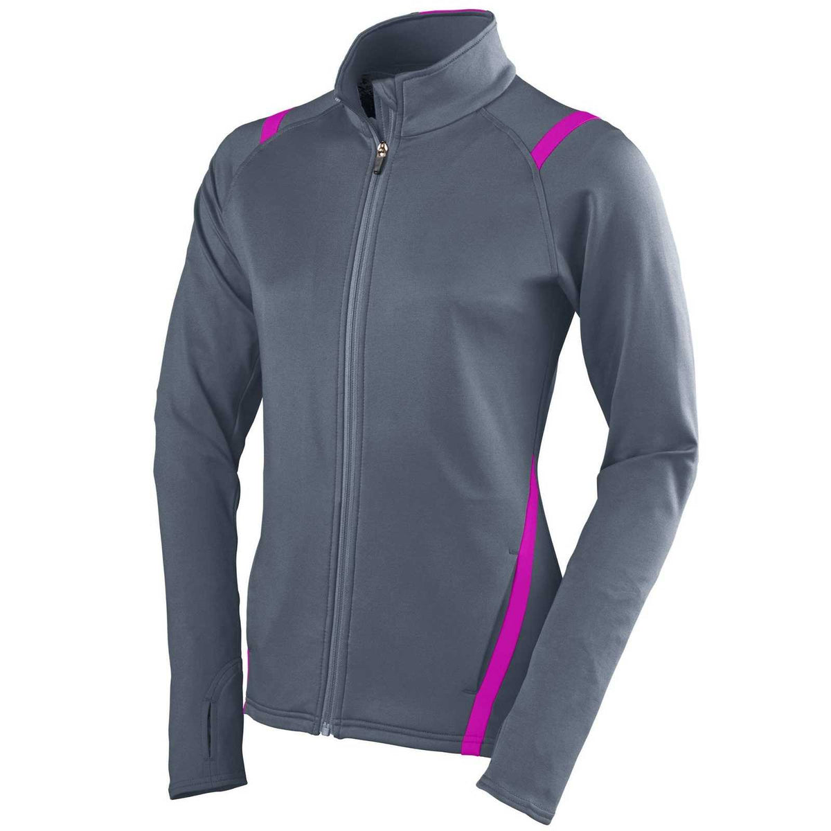 Augusta 4810 Ladies Freedom Jacket - Graphite Power Pink - HIT a Double