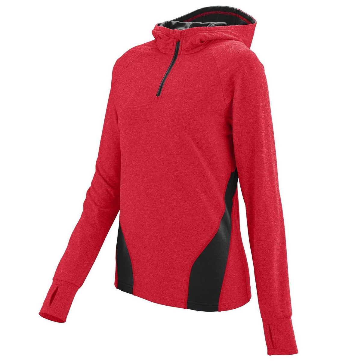 Augusta 4812 Ladies Freedom Pullover - Red Black - HIT a Double