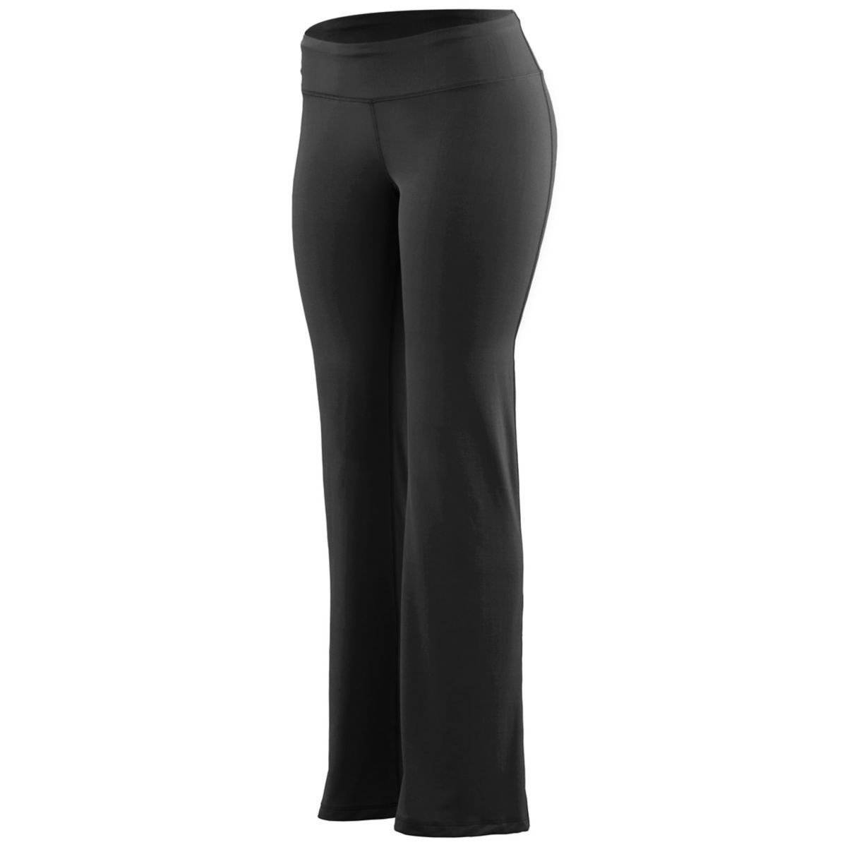 Augusta 4814 Ladies Wide Waist Brushed Back Poly/Spandex Pant - Black - HIT a Double