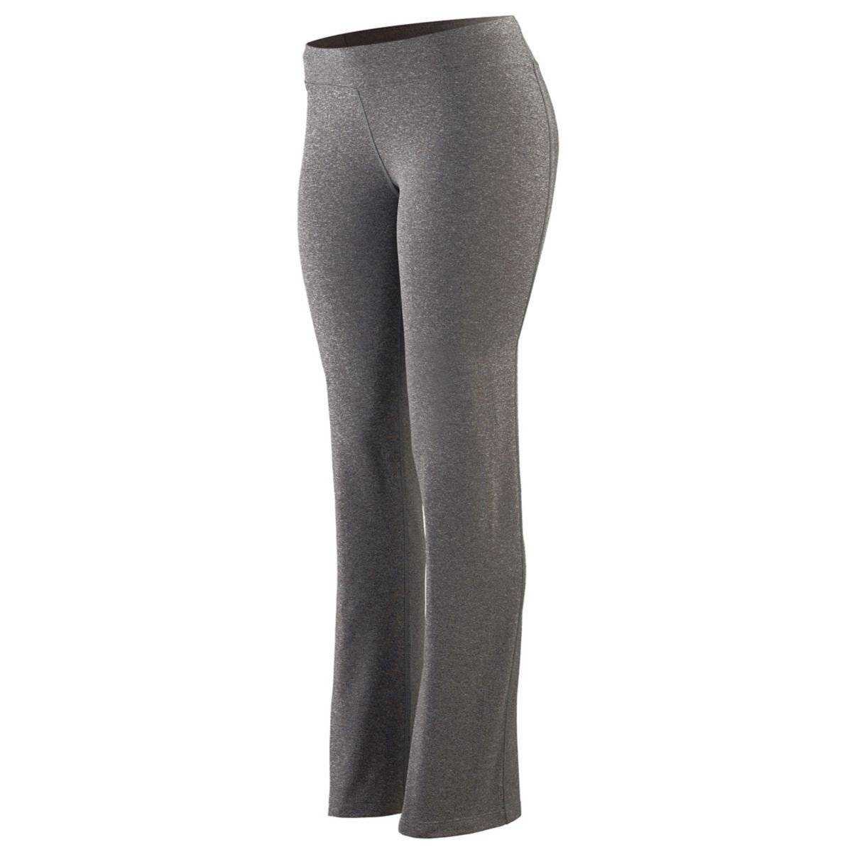 Augusta 4814 Ladies Wide Waist Brushed Back Poly/Spandex Pant -DkGy H - HIT a Double