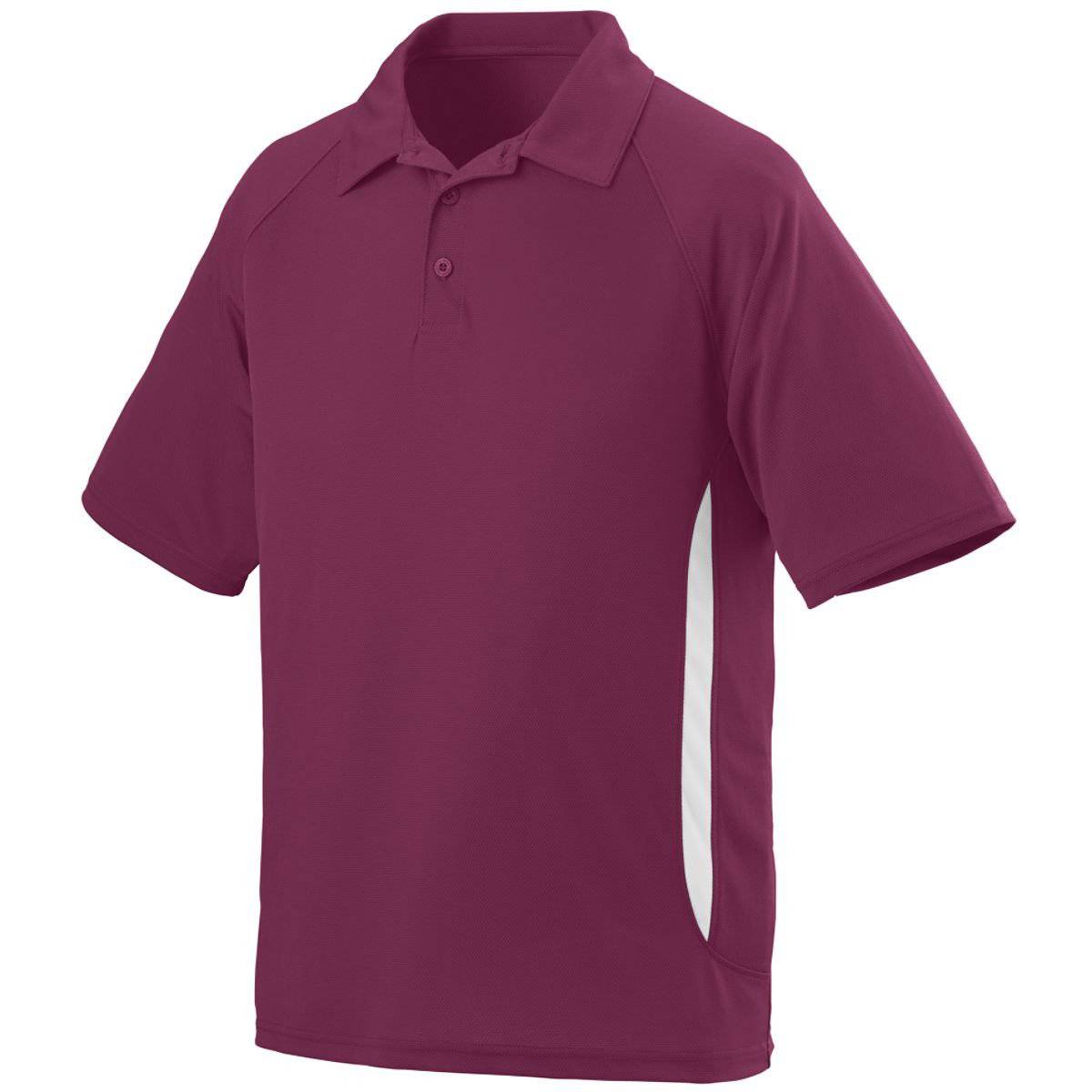 Augusta 5005 Mission Sport Shirt - Maroon White - HIT a Double