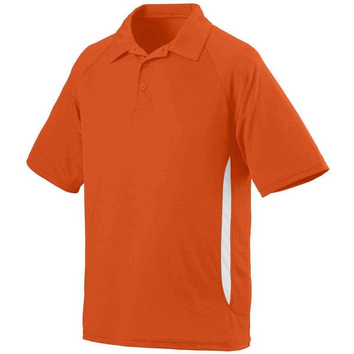 Augusta 5005 Mission Sport Shirt - Orange White - HIT a Double