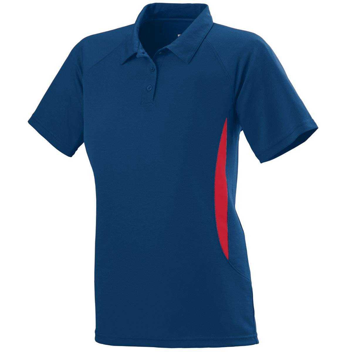 Augusta 5006 Ladies Mission Sport Shirt - Navy Red - HIT a Double
