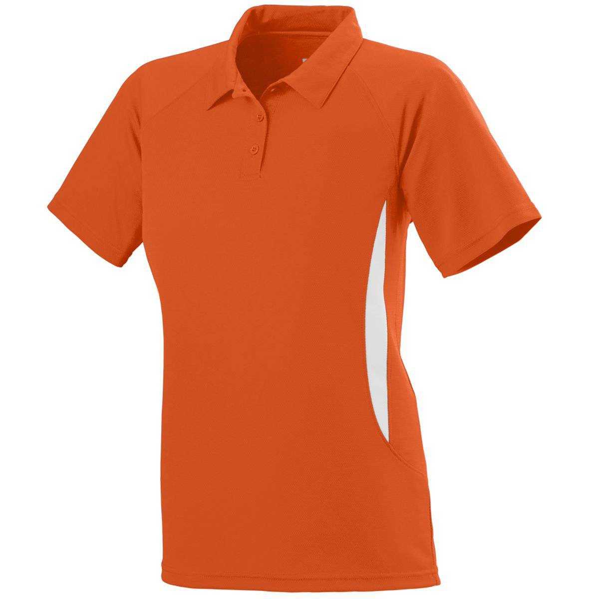 Augusta 5006 Ladies Mission Sport Shirt - Orange White - HIT a Double