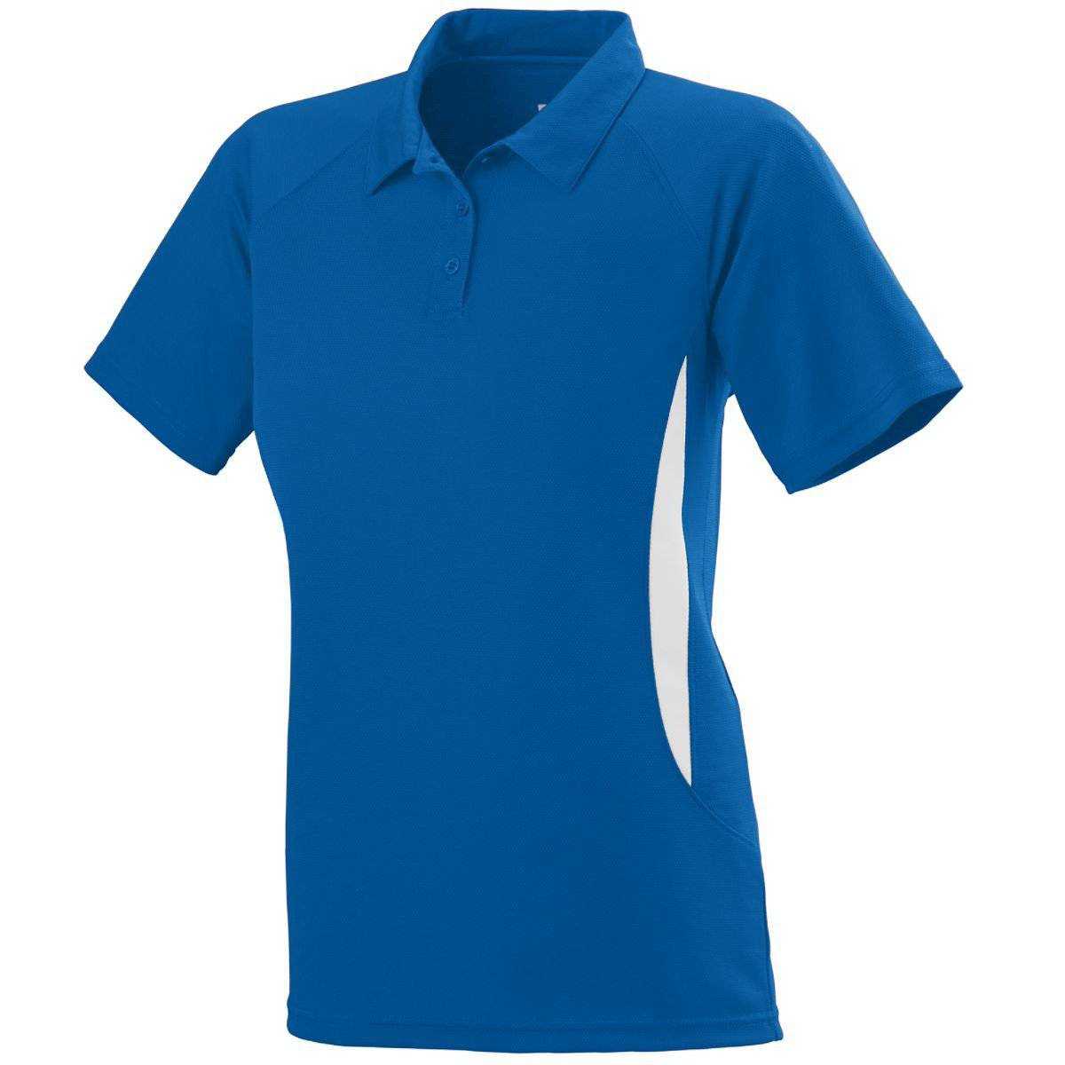 Augusta 5006 Ladies Mission Sport Shirt - Royal White - HIT a Double