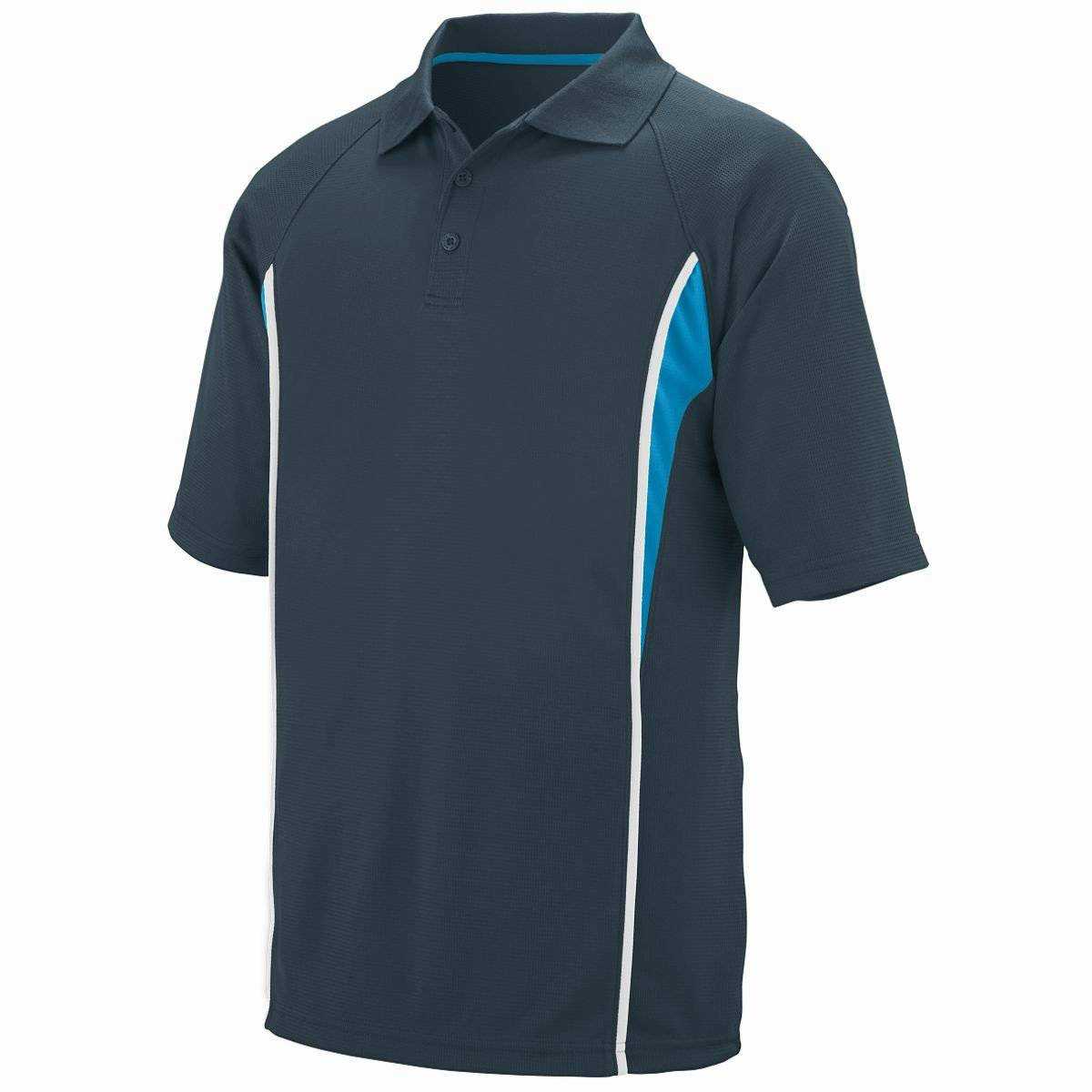 Augusta 5023 Rival Sport Shirt - Dark Gray Blue White - HIT a Double