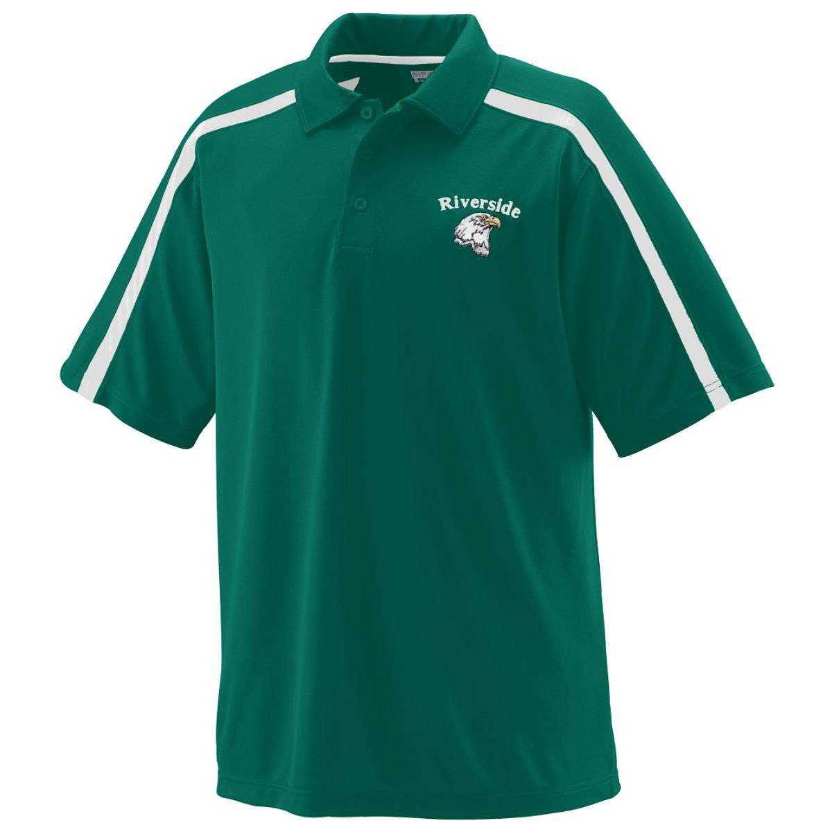 Augusta 5025 Playoff Sport Shirt - Forest White - HIT a Double