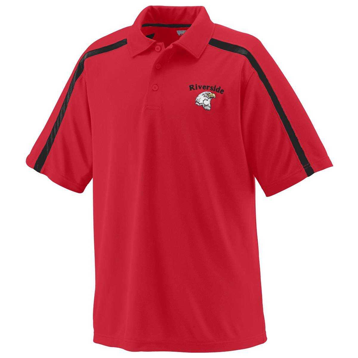 Augusta 5025 Playoff Sport Shirt - Red Black - HIT a Double