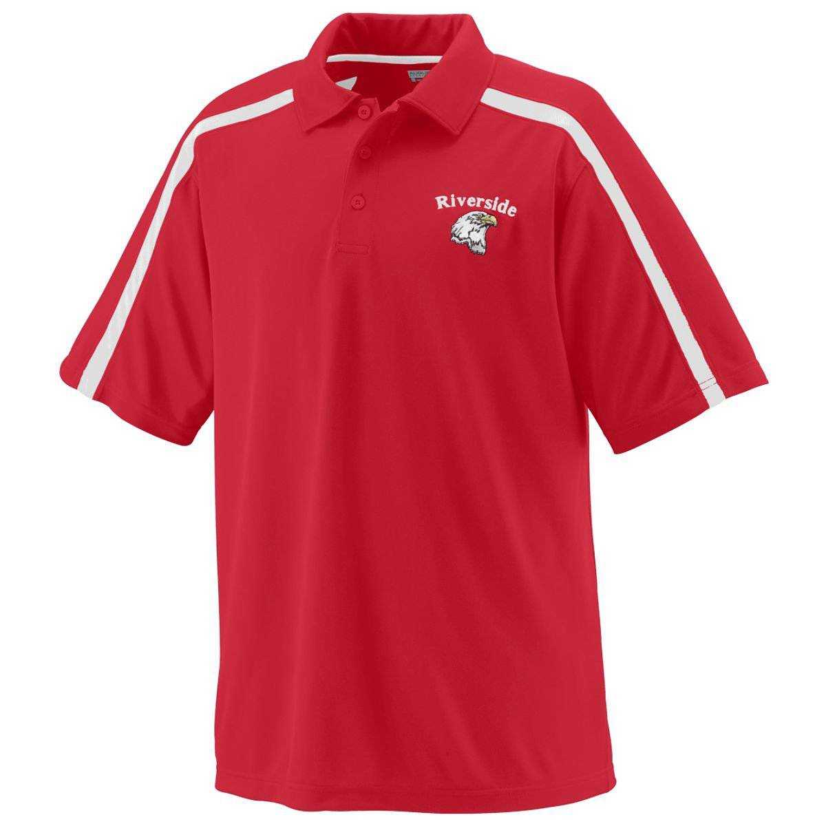 Augusta 5025 Playoff Sport Shirt - Red White - HIT a Double