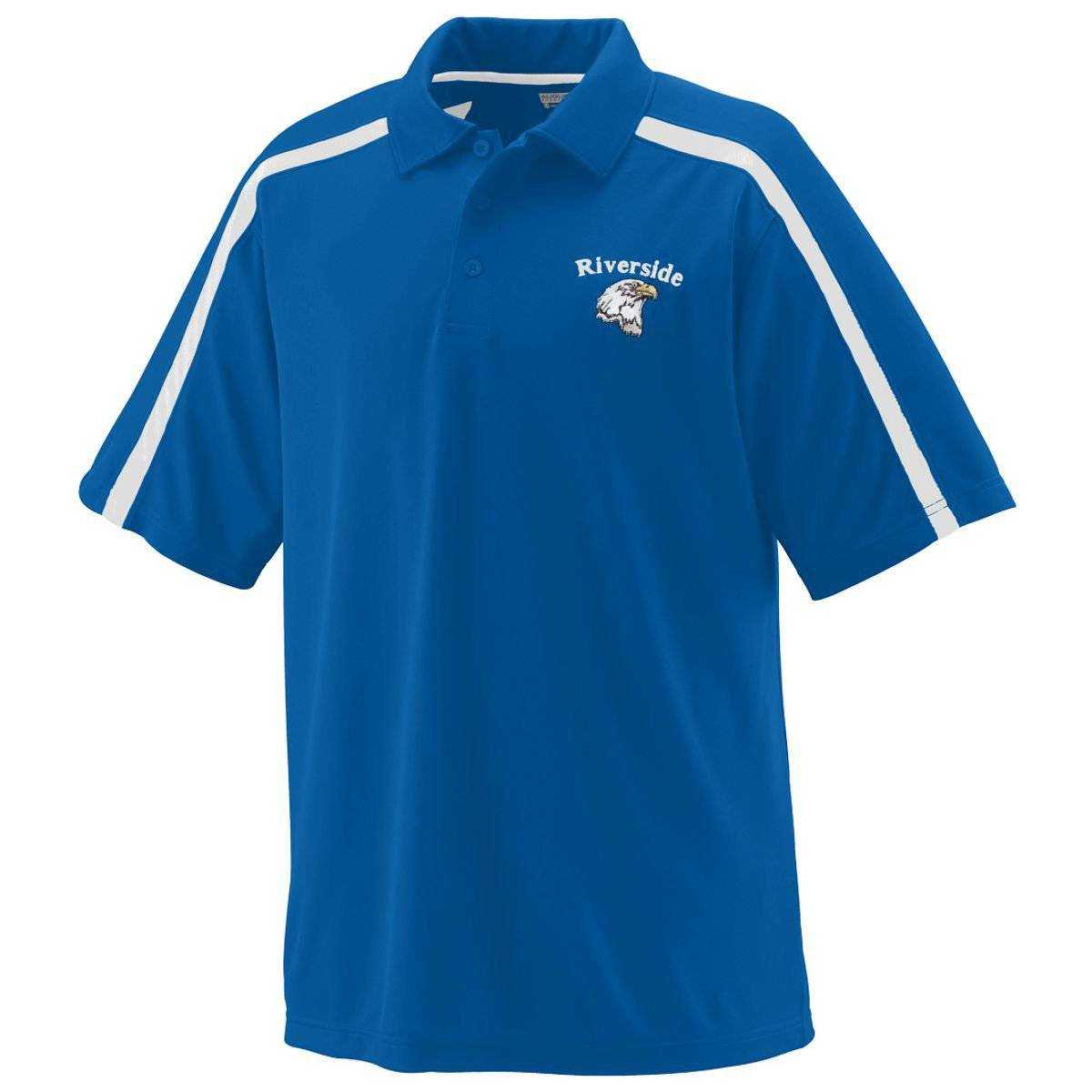 Augusta 5025 Playoff Sport Shirt - Royal White - HIT a Double