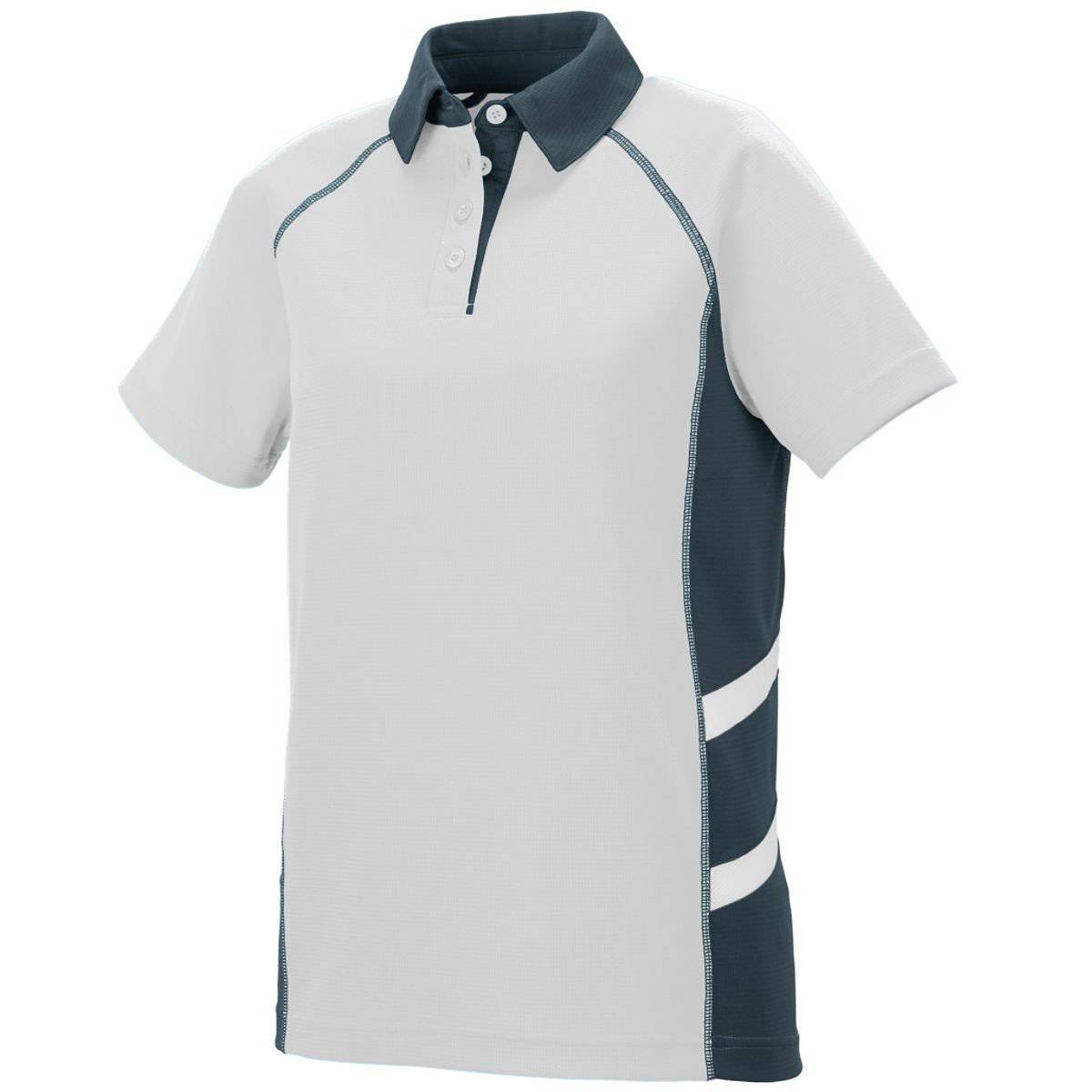 Augusta 5027 Ladies Oblique Sport Shirt - White Slate White - HIT a Double