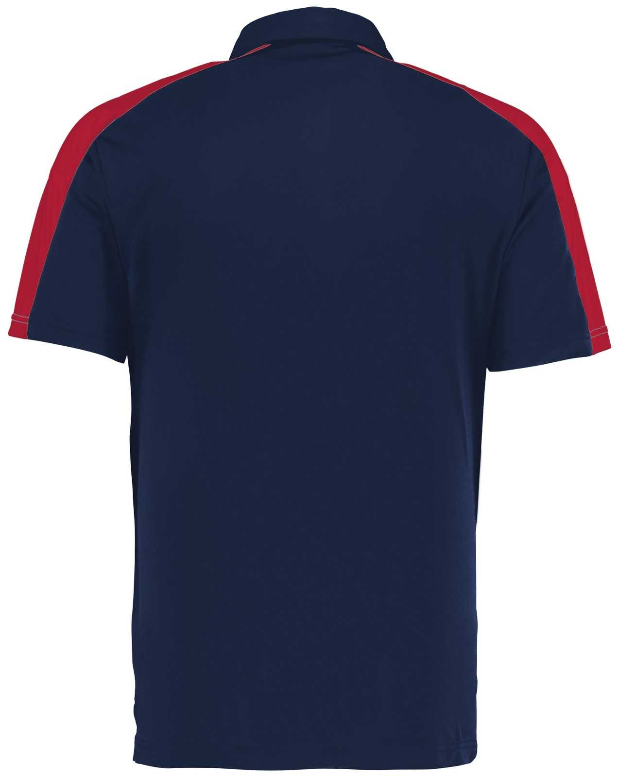 Augusta 5028 Two-Tone Vital Polo - Navy Scarlet - HIT a Double