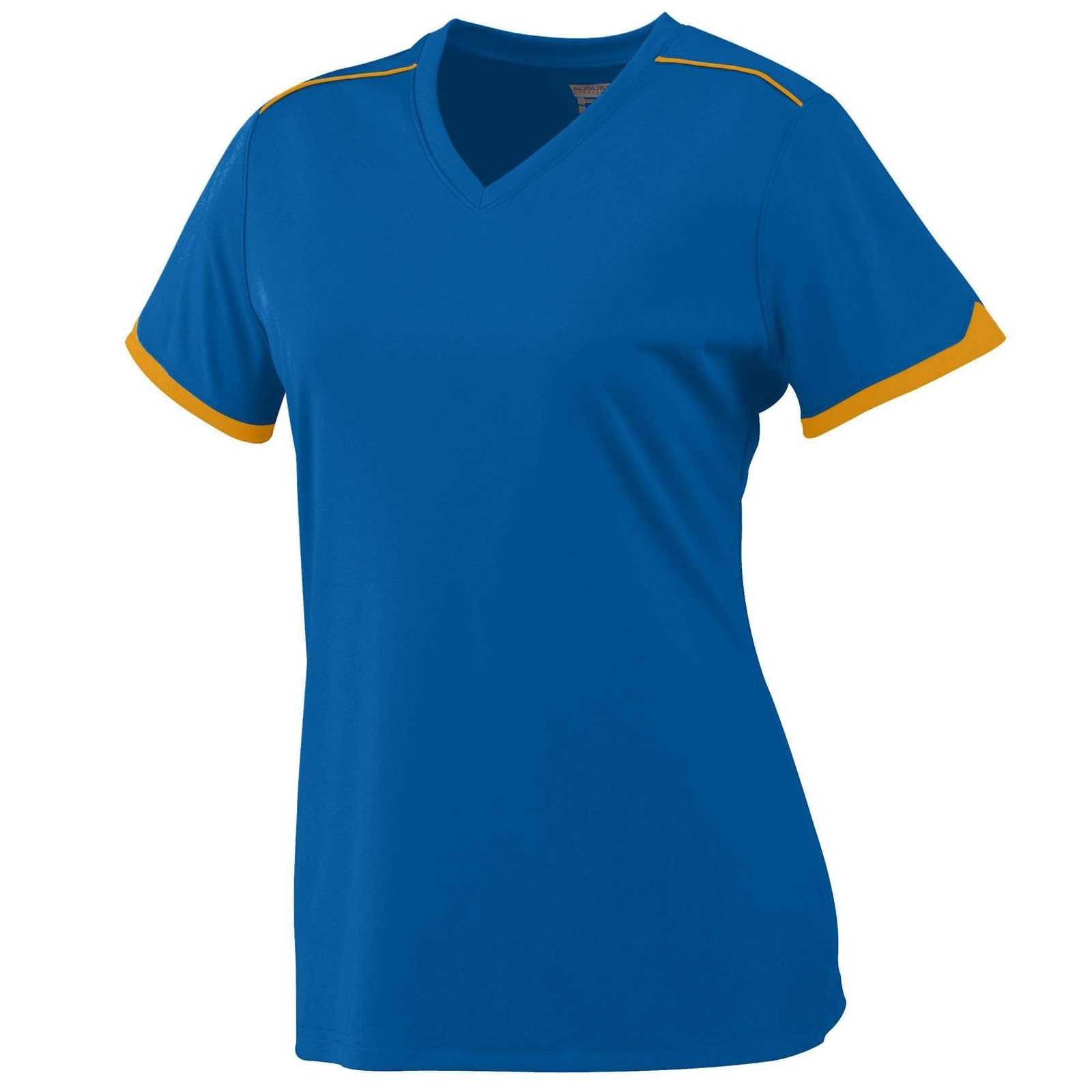 Augusta 5046 Girls Motion Jersey - Royal Gold - HIT a Double
