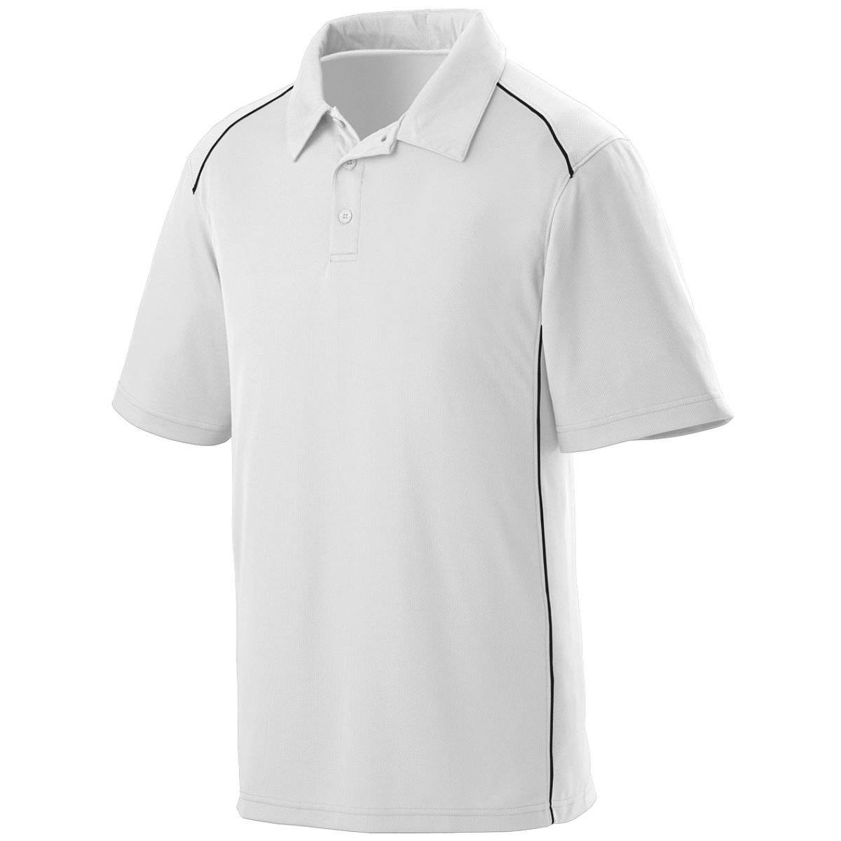 Augusta 5091 Winning Streak Sport Shirt - White Black - HIT a Double