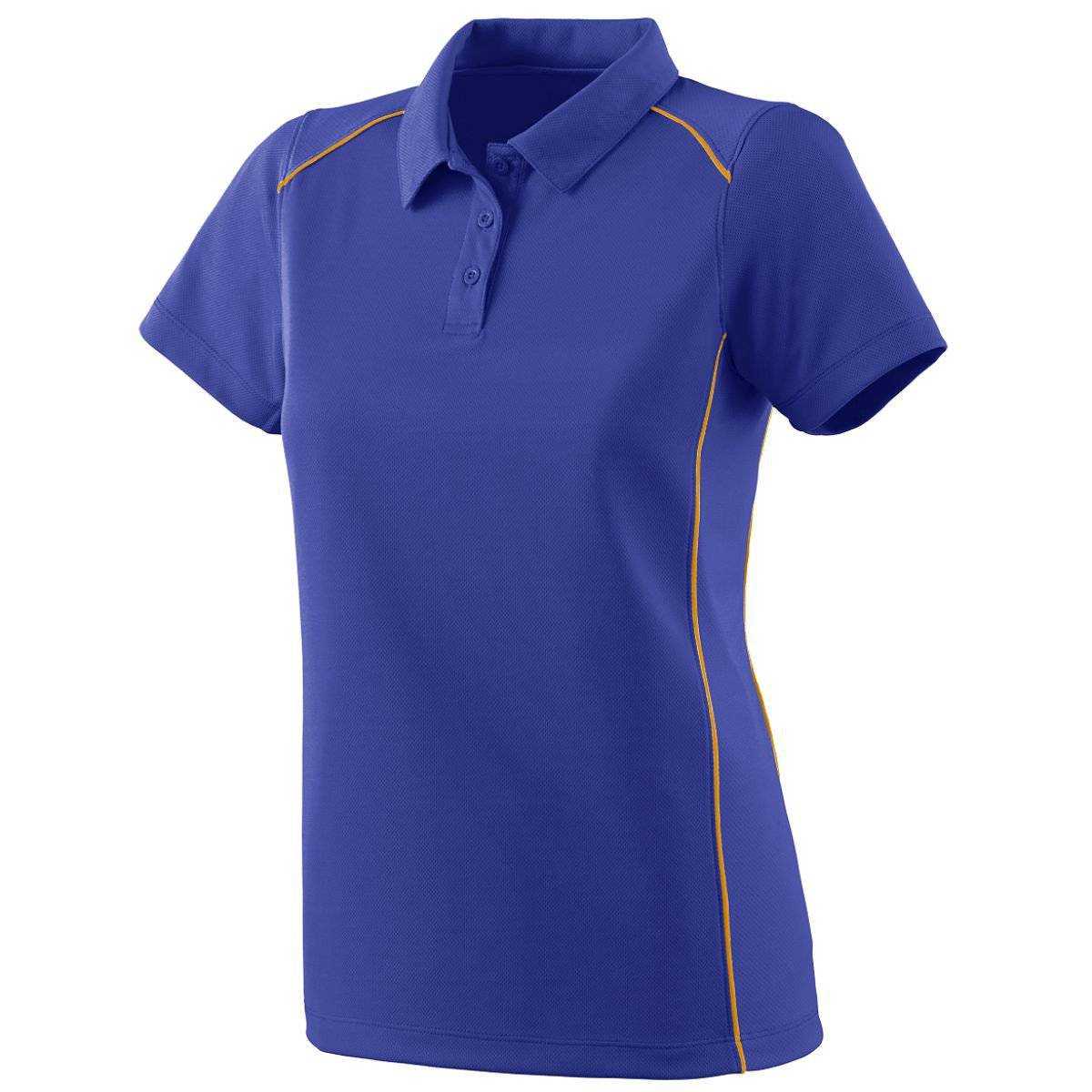 Augusta 5092 Ladies Winning Streak Sport Shirt - Purple Gold - HIT a Double