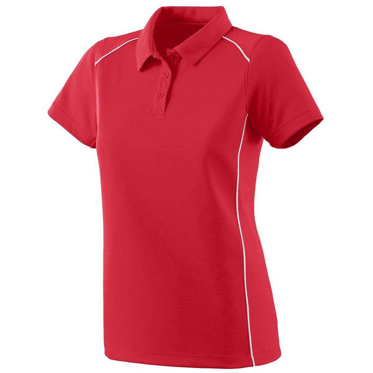 Augusta 5092 Ladies Winning Streak Sport Shirt - Red White - HIT a Double