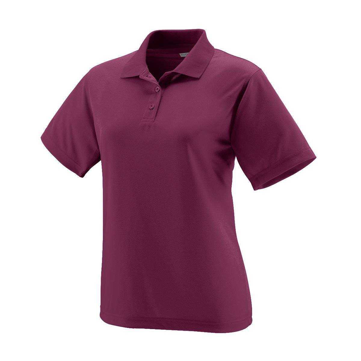 Augusta 5097 Ladies Wicking Mesh Sport Shirt - Maroon - HIT a Double
