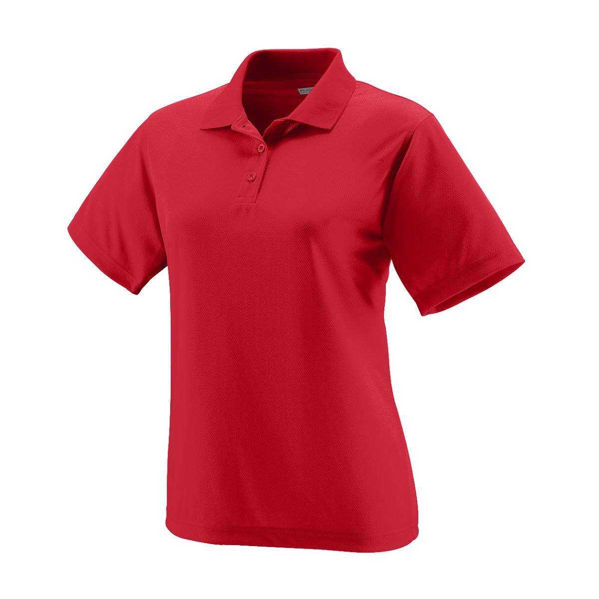 Augusta 5097 Ladies Wicking Mesh Sport Shirt - Red - HIT a Double