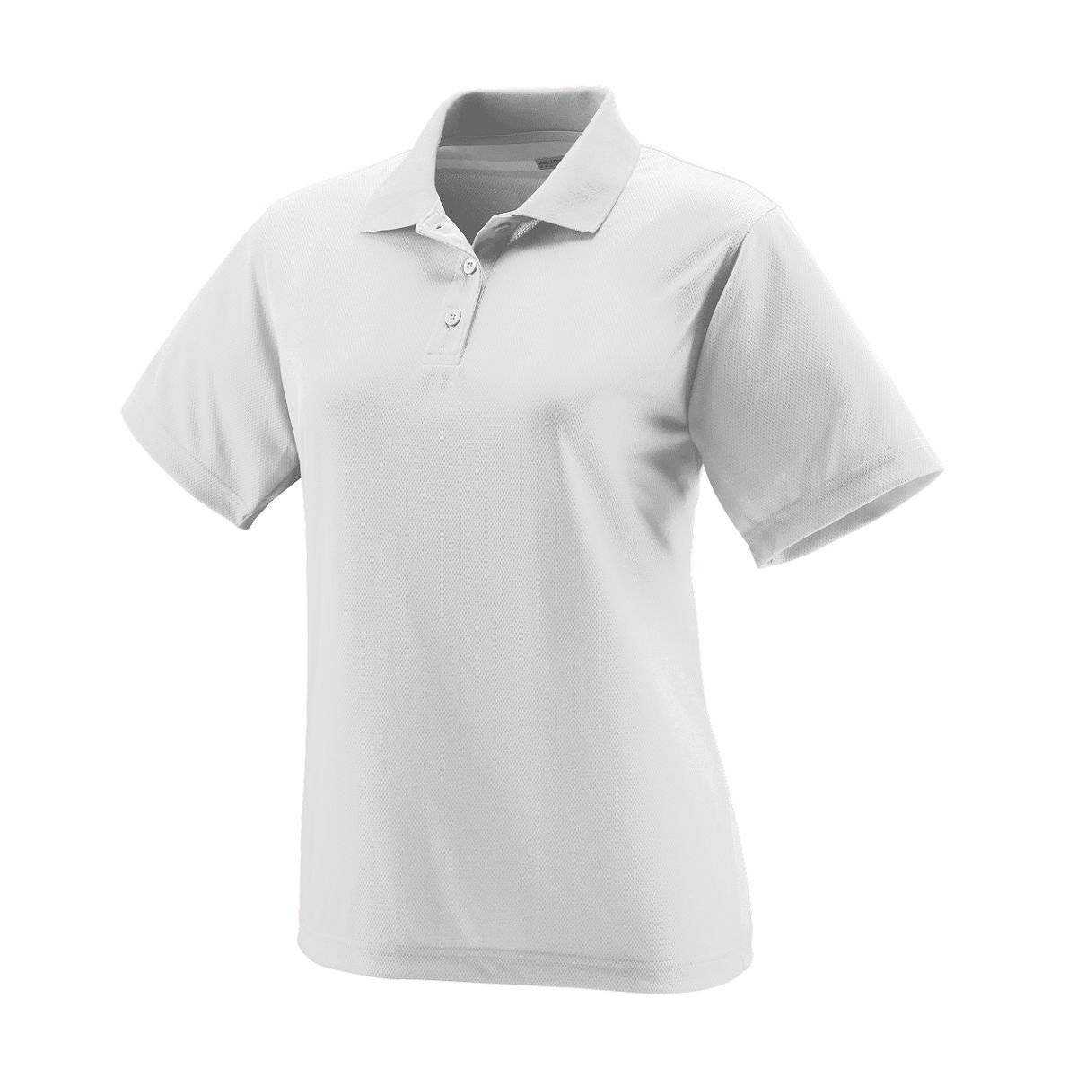 Augusta 5097 Ladies Wicking Mesh Sport Shirt - White - HIT a Double