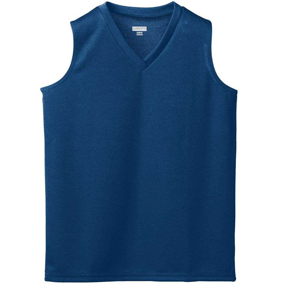 Augusta 525 Ladies Wicking Mesh Sleeveless Jersey - Navy - HIT a Double