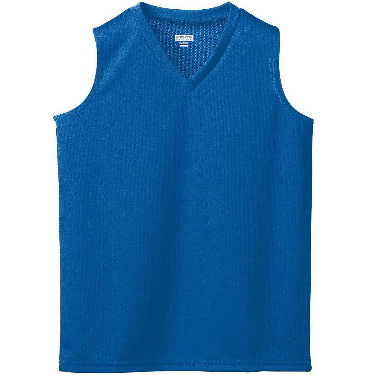 Augusta 525 Ladies Wicking Mesh Sleeveless Jersey - Royal - HIT a Double