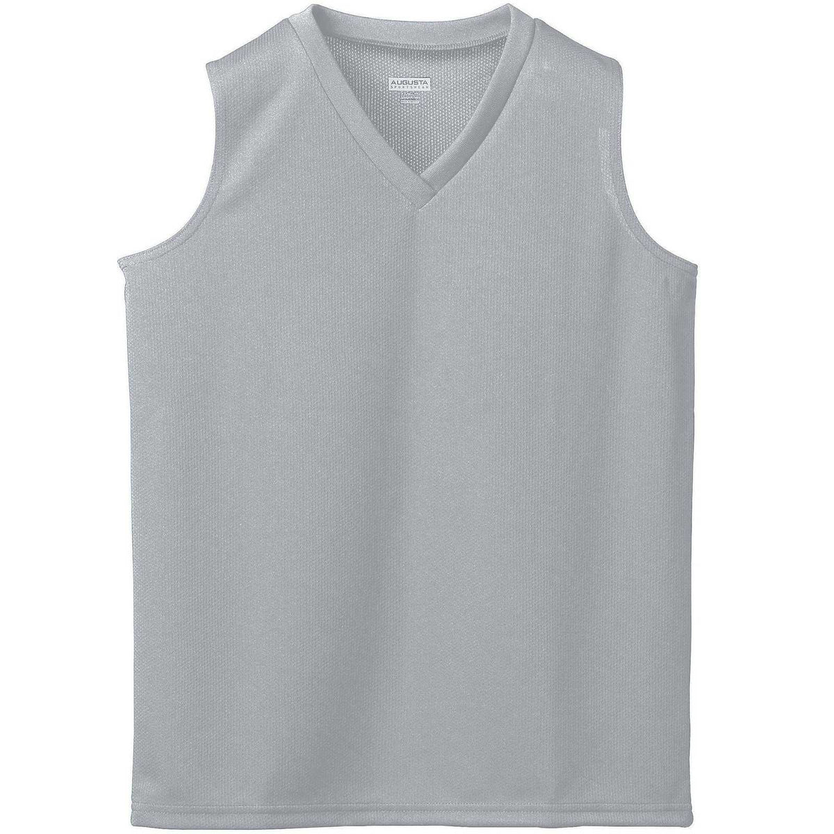 Augusta 526 Girls Wicking Mesh Sleeveless Jersey - Silver Grey - HIT a Double