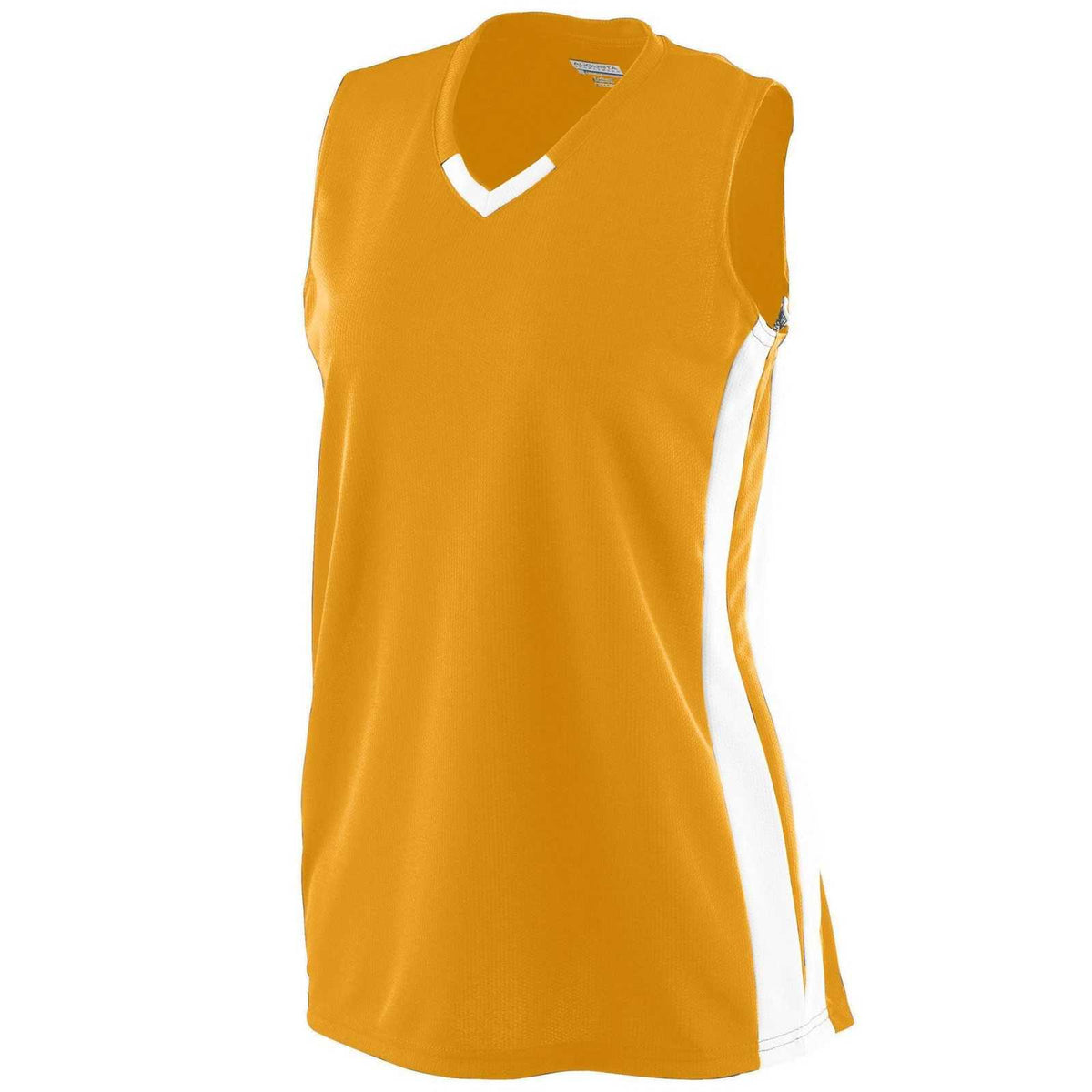 Augusta 527 Ladies Wicking Mesh Powerhouse Jersey - Gold White - HIT a Double