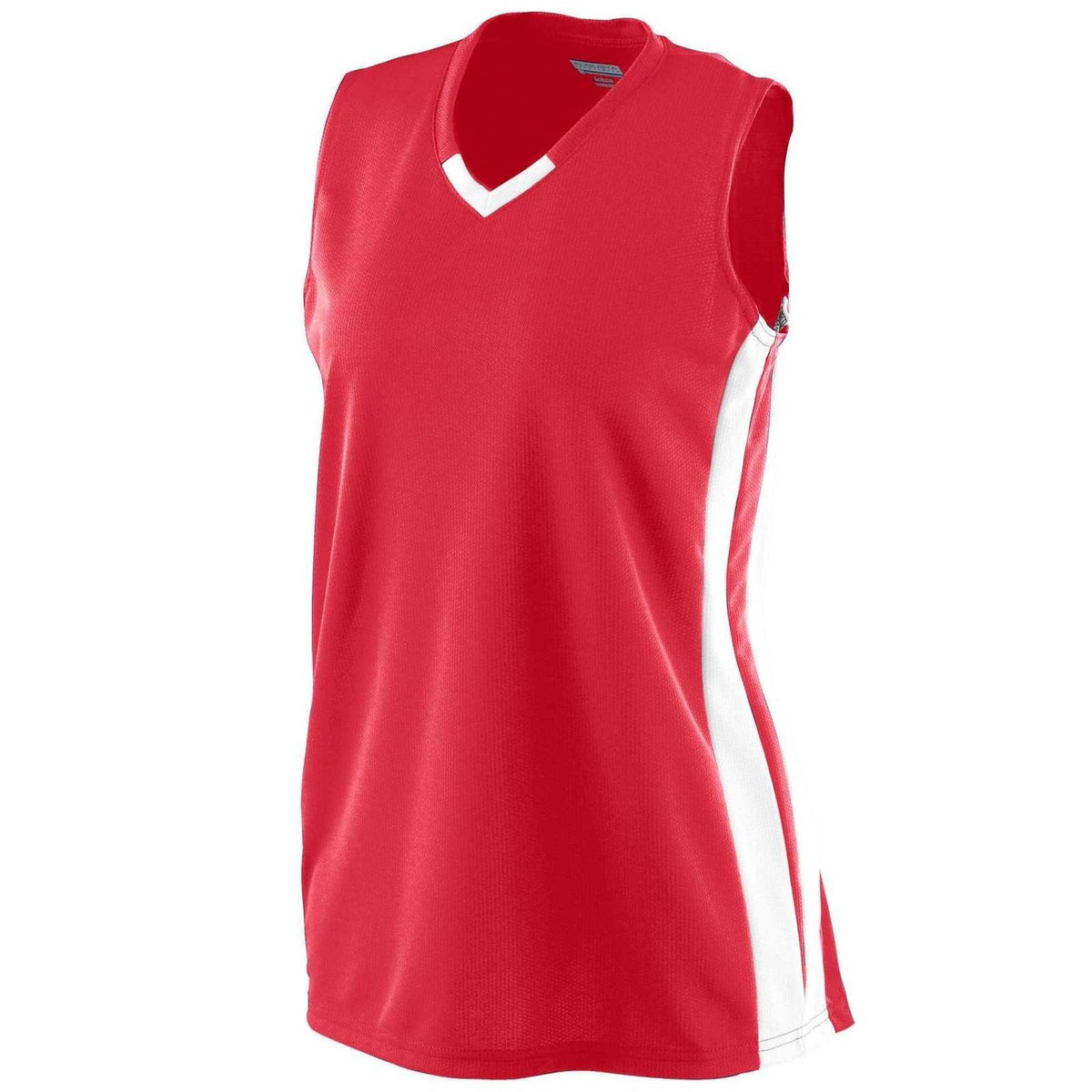 Augusta 528 Girls Wicking Mesh Powerhouse Jersey - Red White - HIT a Double