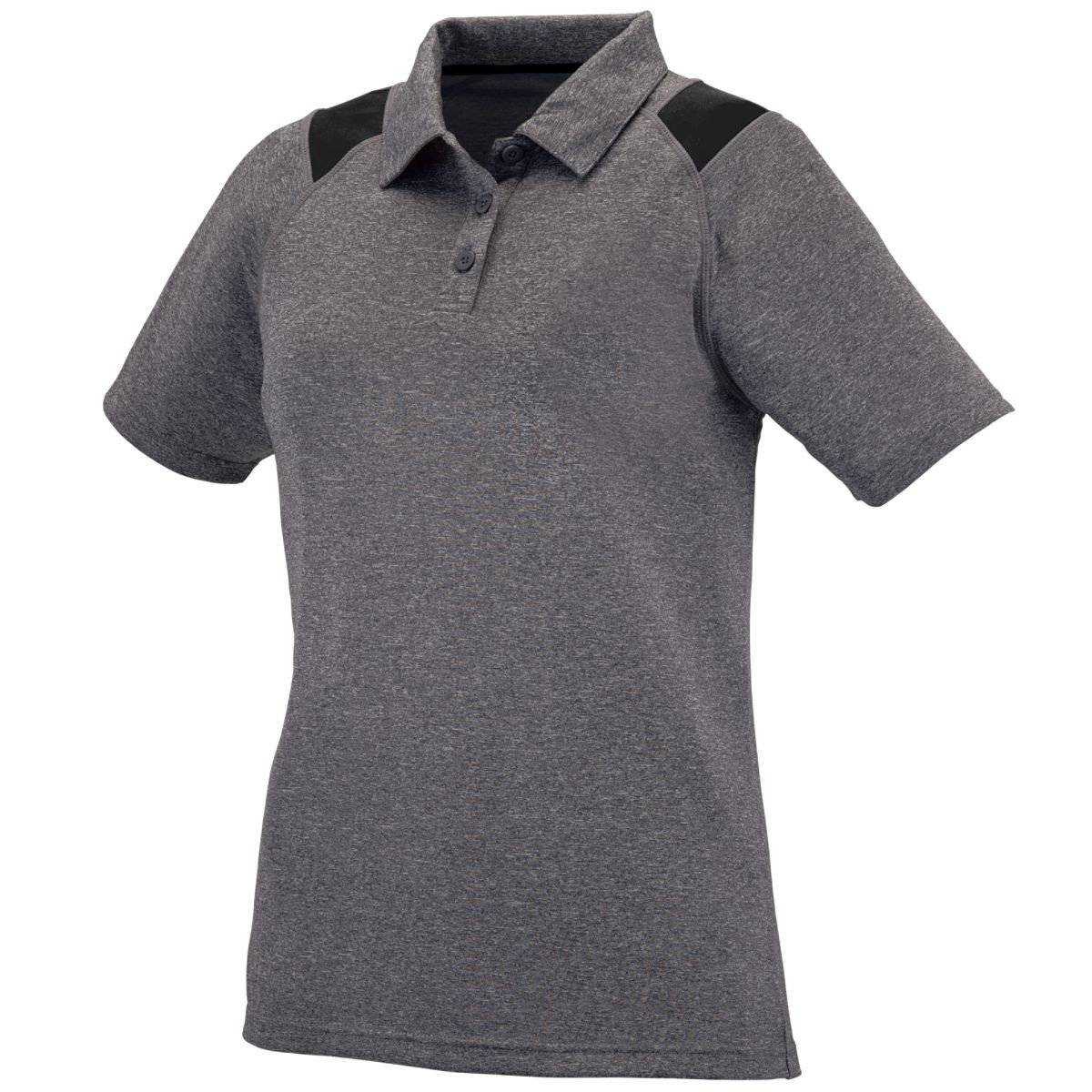 Augusta 5403 Ladies Torce Sport Shirt - Dark Gray Black - HIT a Double