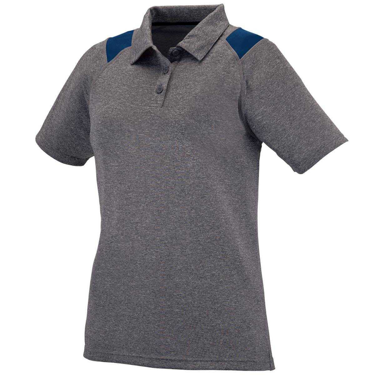 Augusta 5403 Ladies Torce Sport Shirt - Dark Gray Navy - HIT a Double