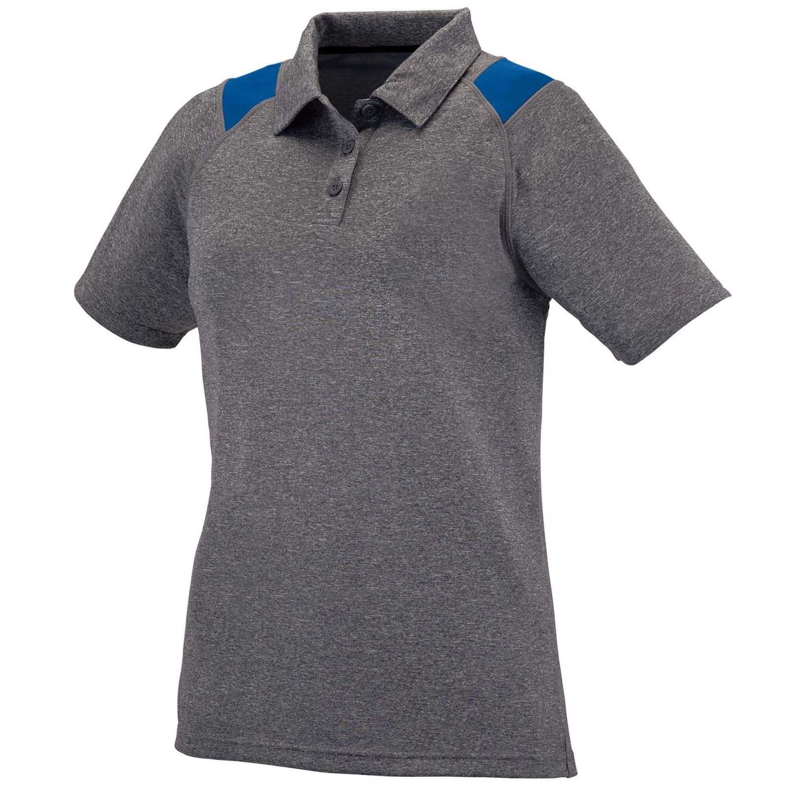 Augusta 5403 Ladies Torce Sport Shirt - Dark Gray Royal - HIT a Double