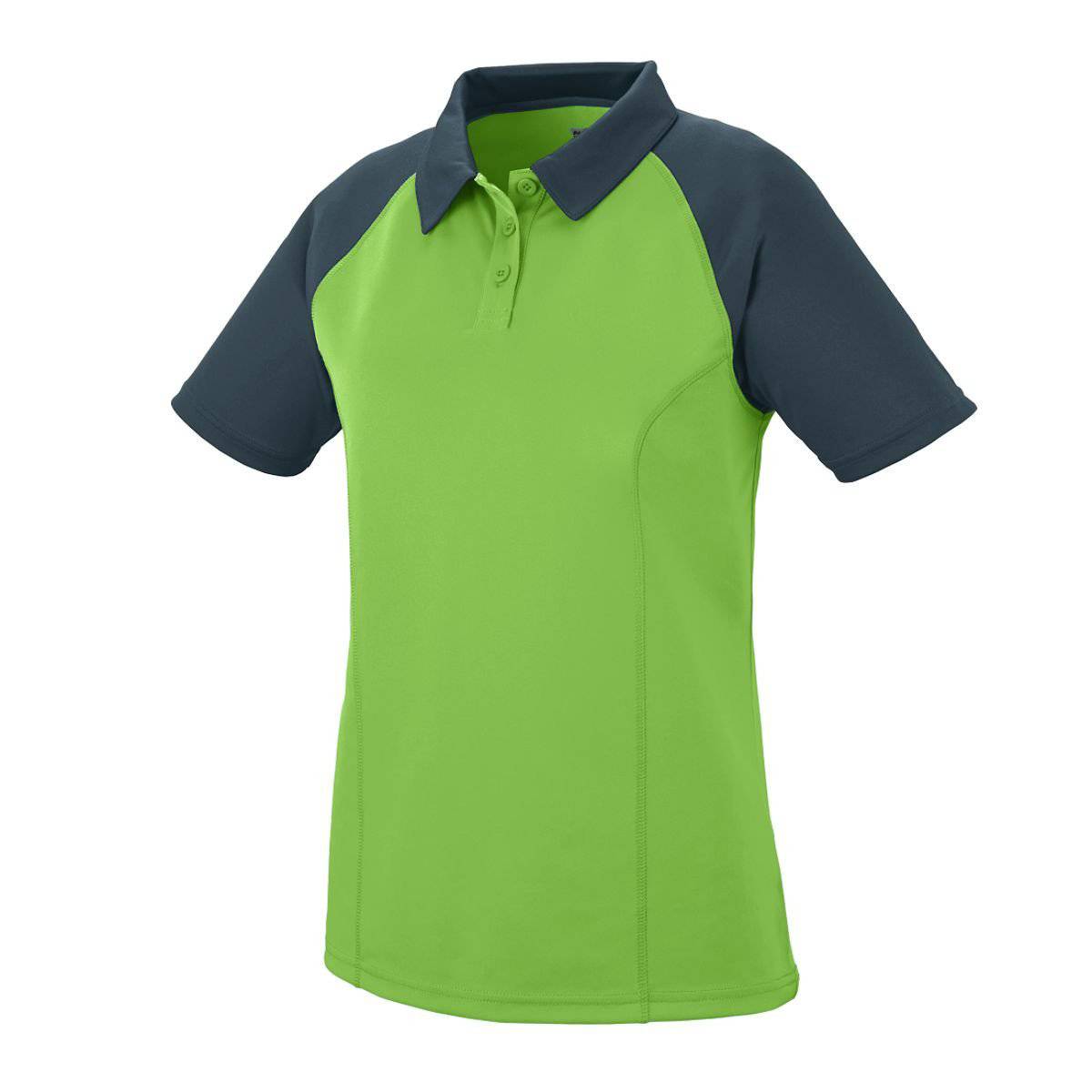 Augusta 5405 Ladies Scout Sport Shirt - Lime Dark Gray - HIT a Double