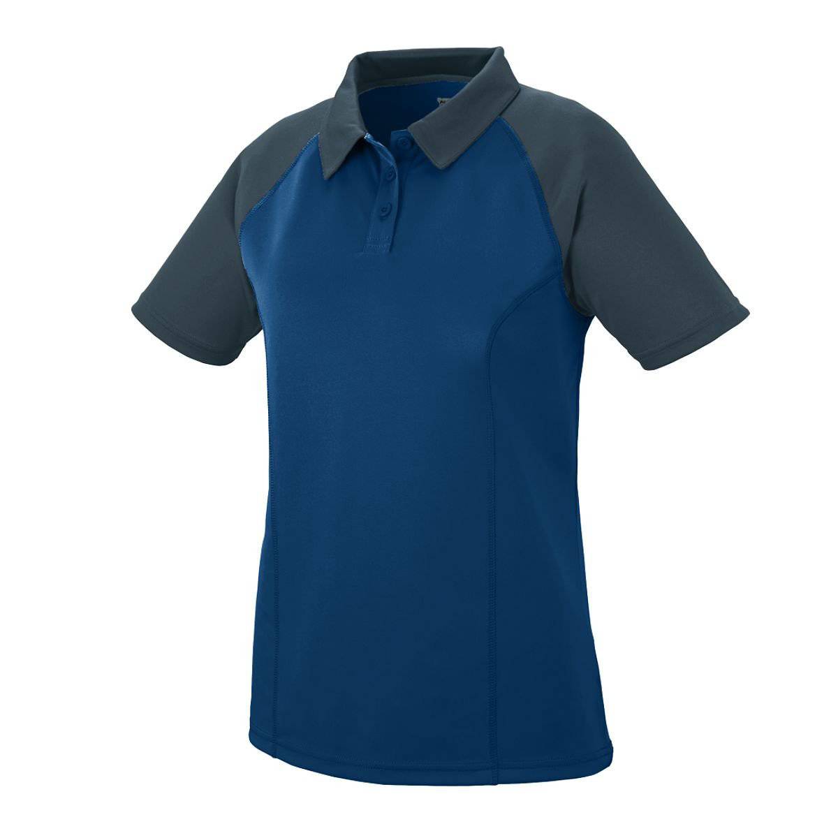 Augusta 5405 Ladies Scout Sport Shirt - Navy Dark Gray - HIT a Double