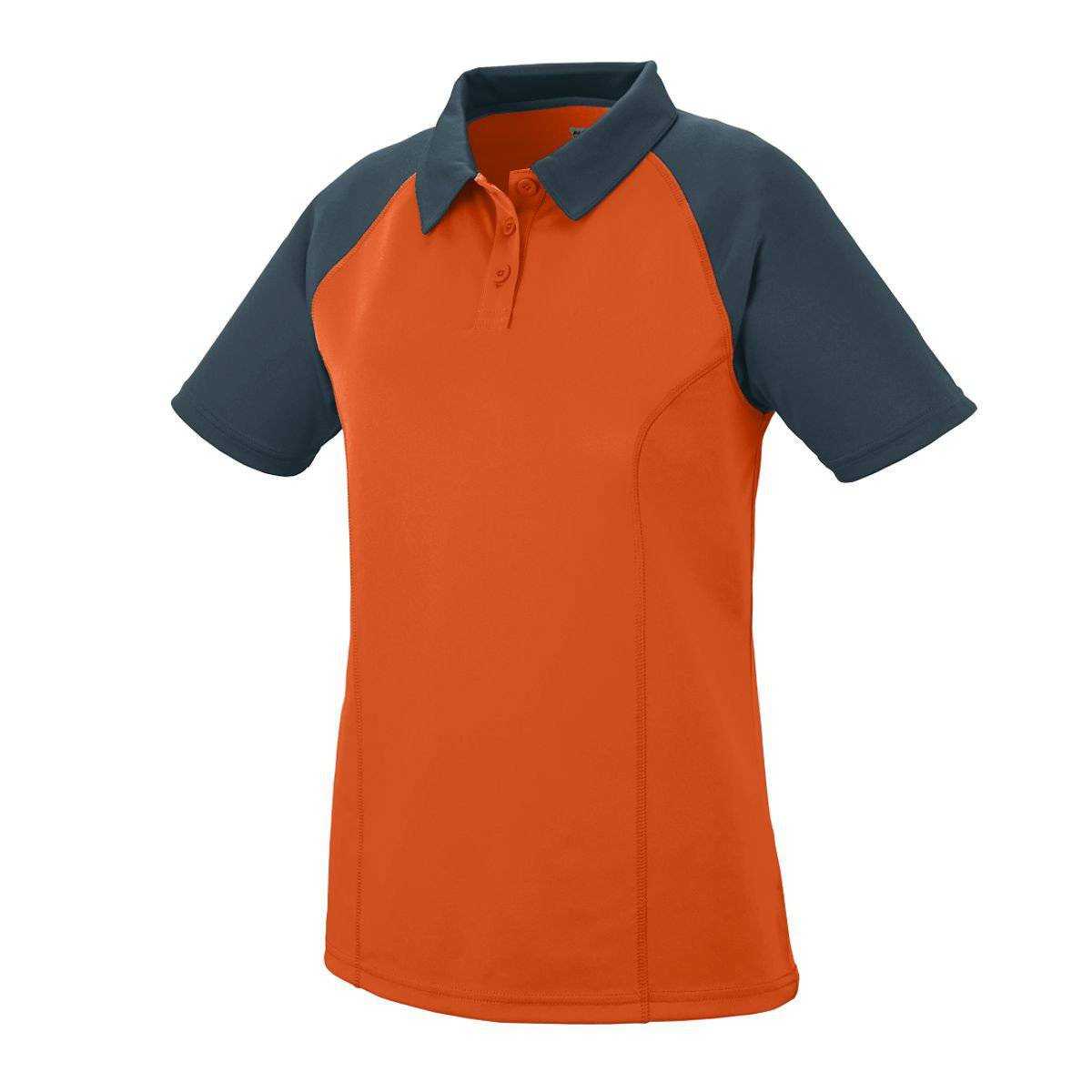 Augusta 5405 Ladies Scout Sport Shirt - Orange Dark Gray - HIT a Double