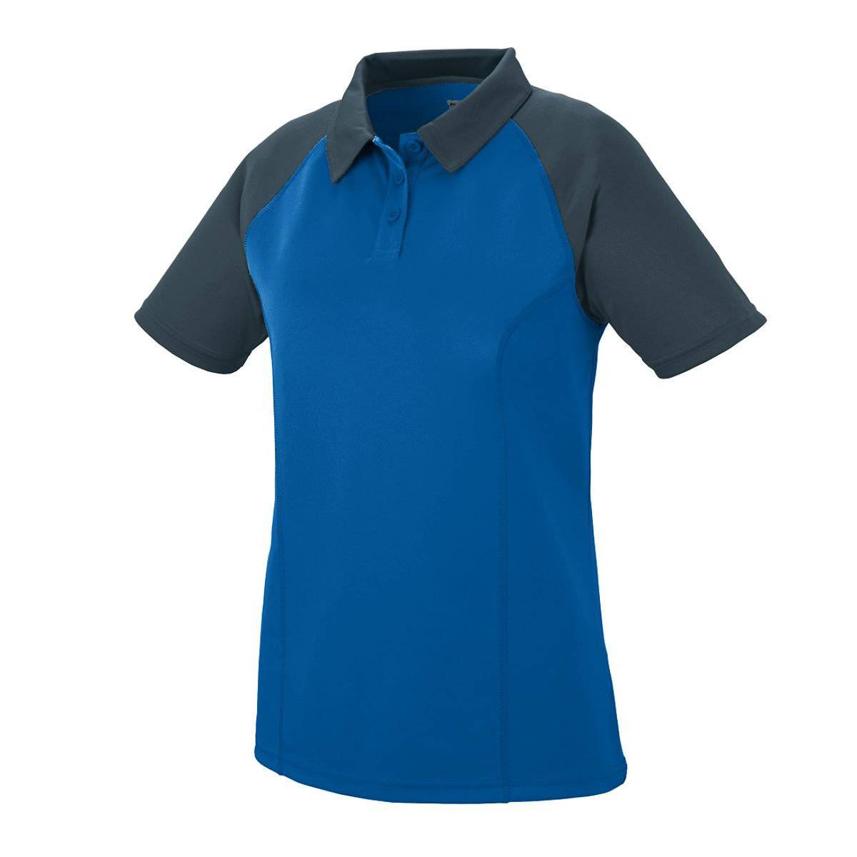 Augusta 5405 Ladies Scout Sport Shirt - Royal Dark Gray - HIT a Double