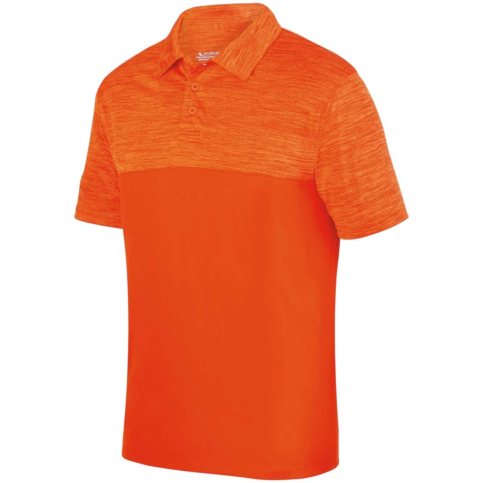 Augusta 5412 Shadow Tonal Heather Sport Shirt - Orange - HIT a Double